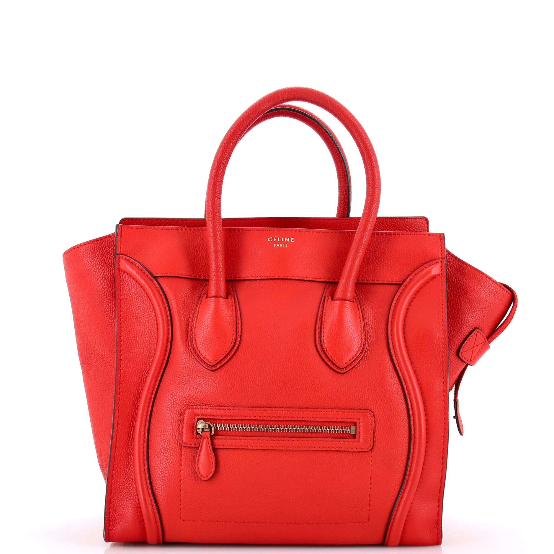 Celine Luggage Bag Grainy Leather Mini