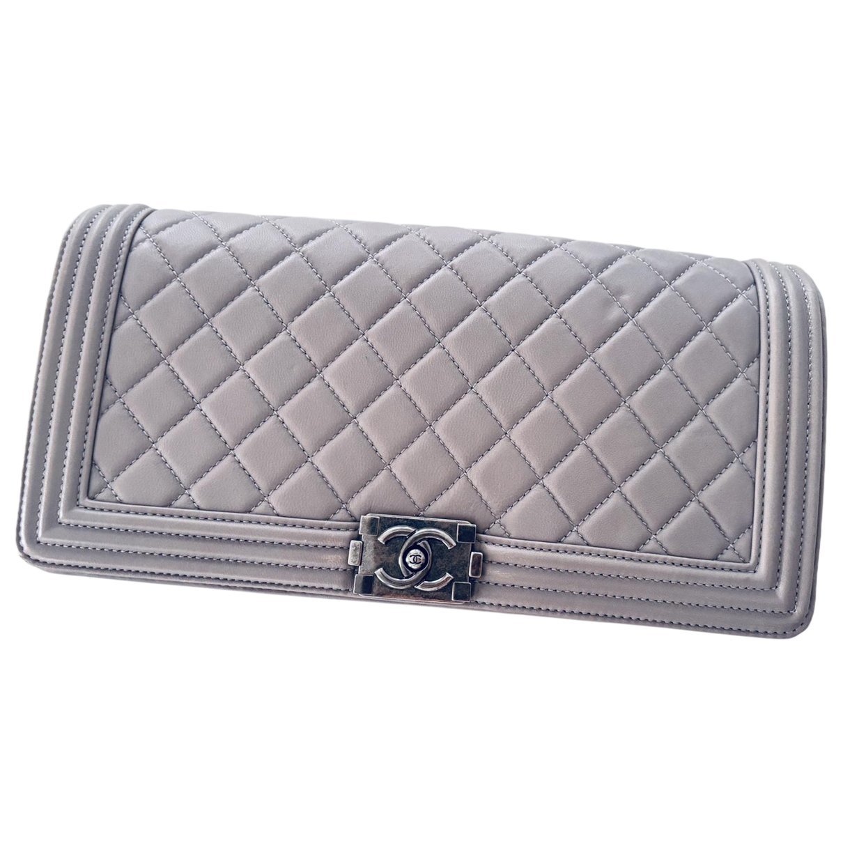Boy leather clutch bag