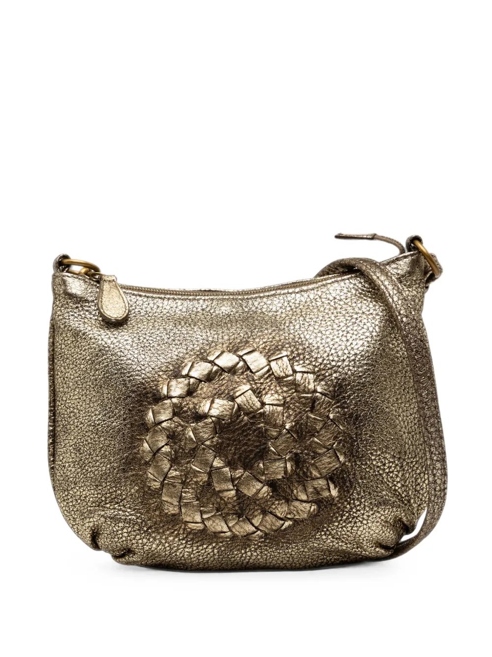 2007 Metallic Intrecciato Trimmed Cervo Deerskin Illusion shoulder bag