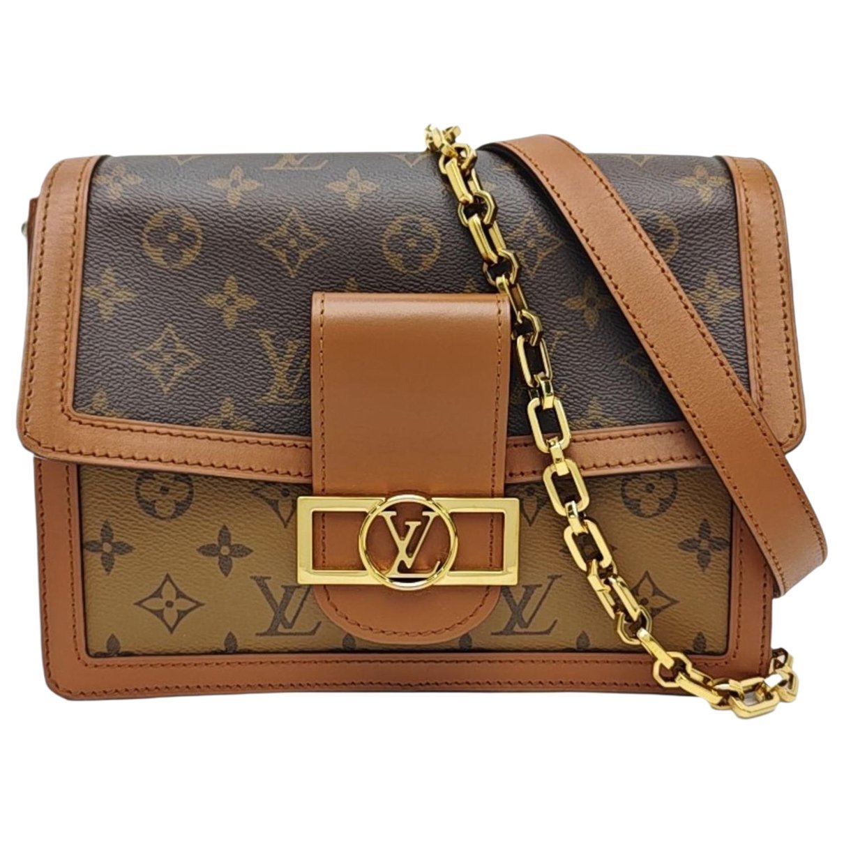 Dauphine leather handbag