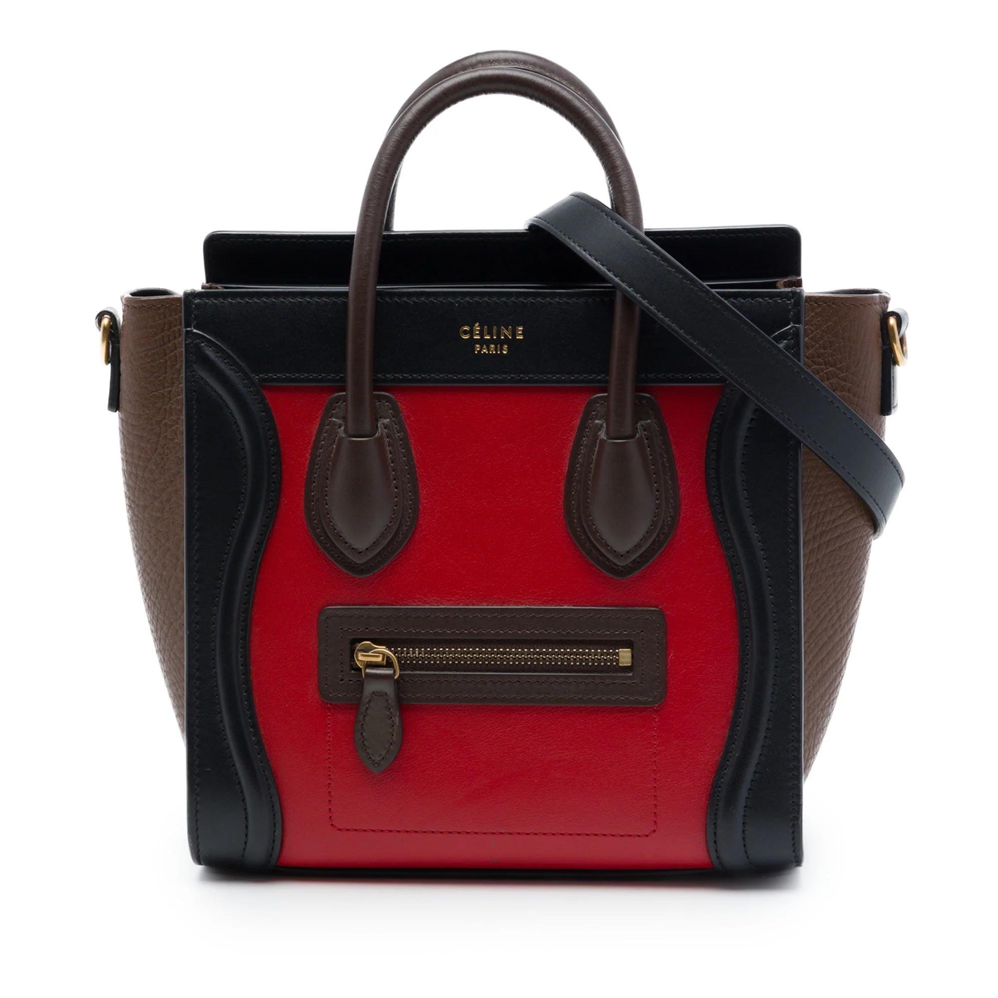 Luggage pony-style calfskin handbag
