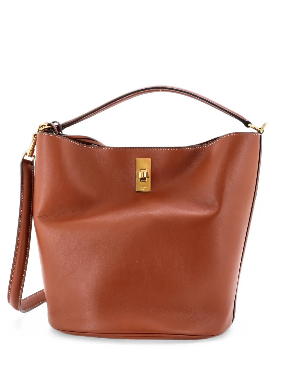 16 Bag Leather bucket bag
