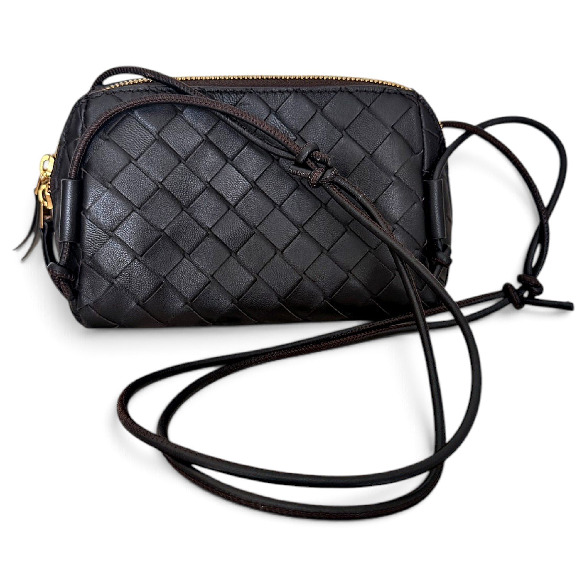 Pouch leather handbag