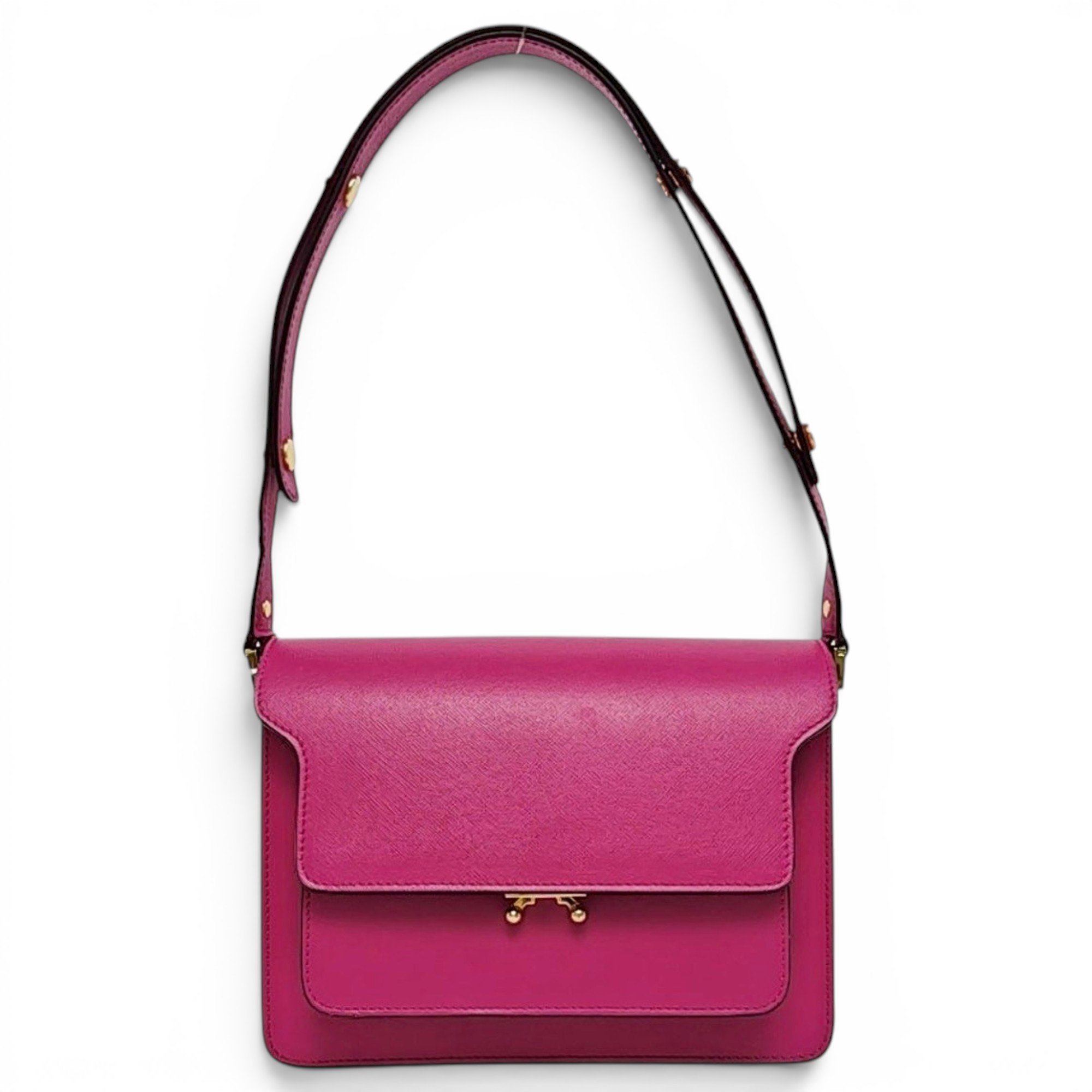 Trunk leather handbag