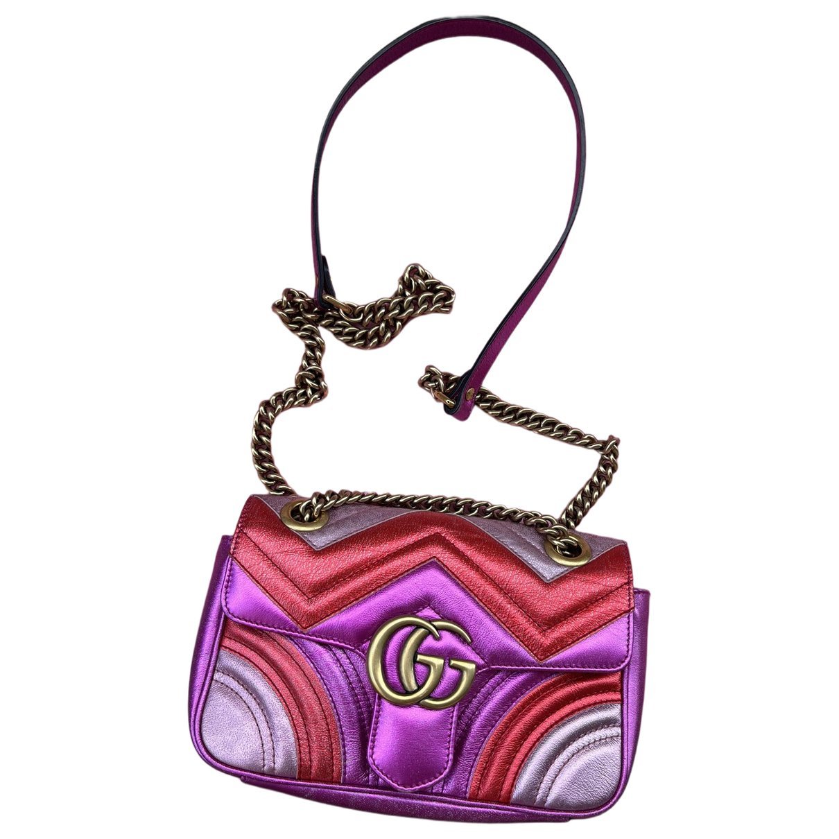 GG Marmont Chain Flap leather crossbody bag