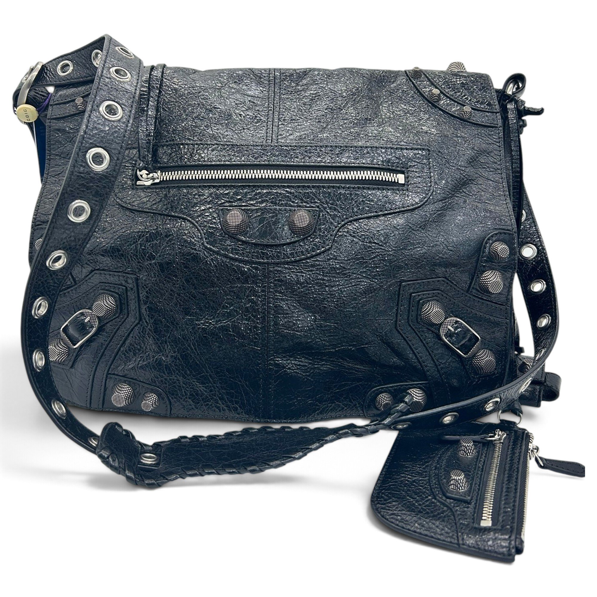 City leather crossbody bag