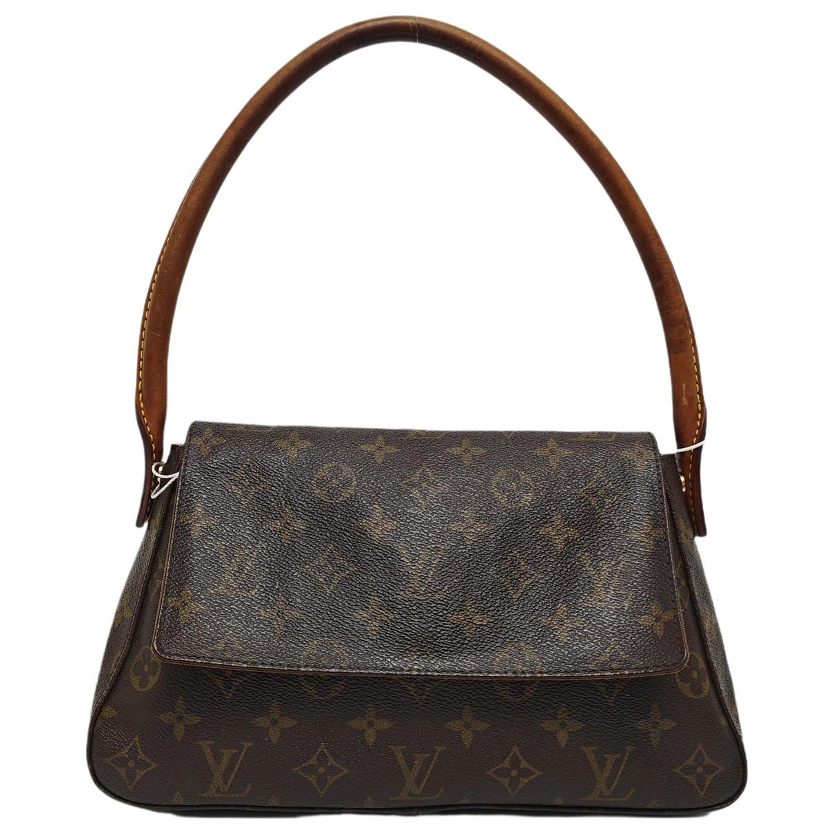 Looping leather handbag