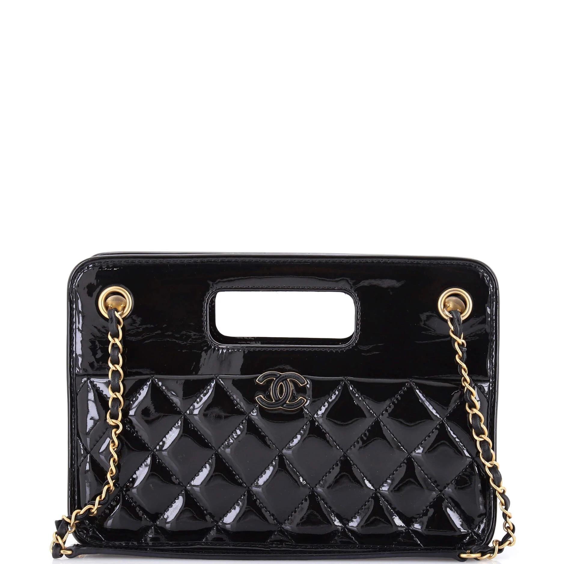 Patent leather handbag