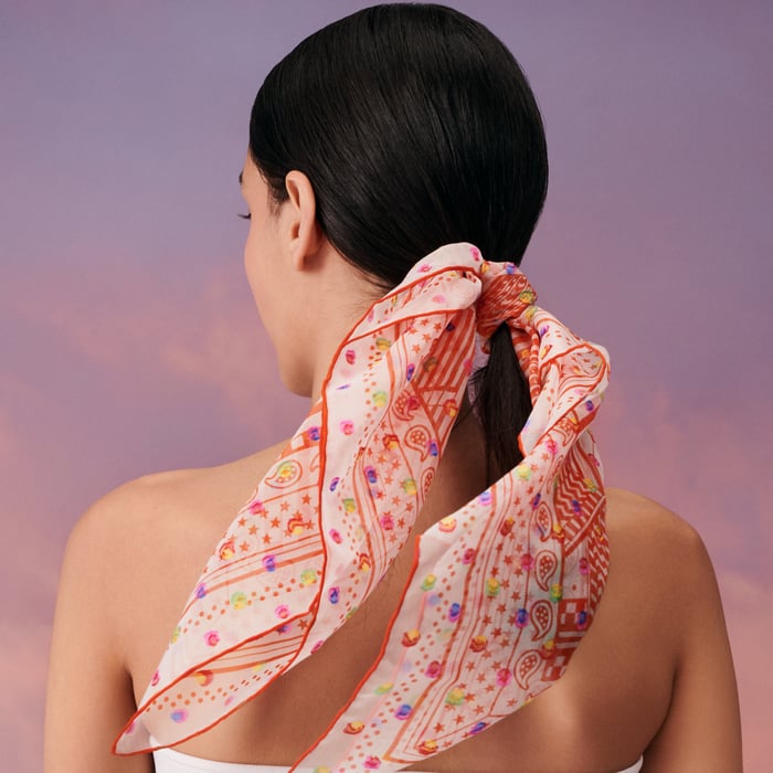 Sangles En Zig Zag Pois Rainbow Scarf 60
