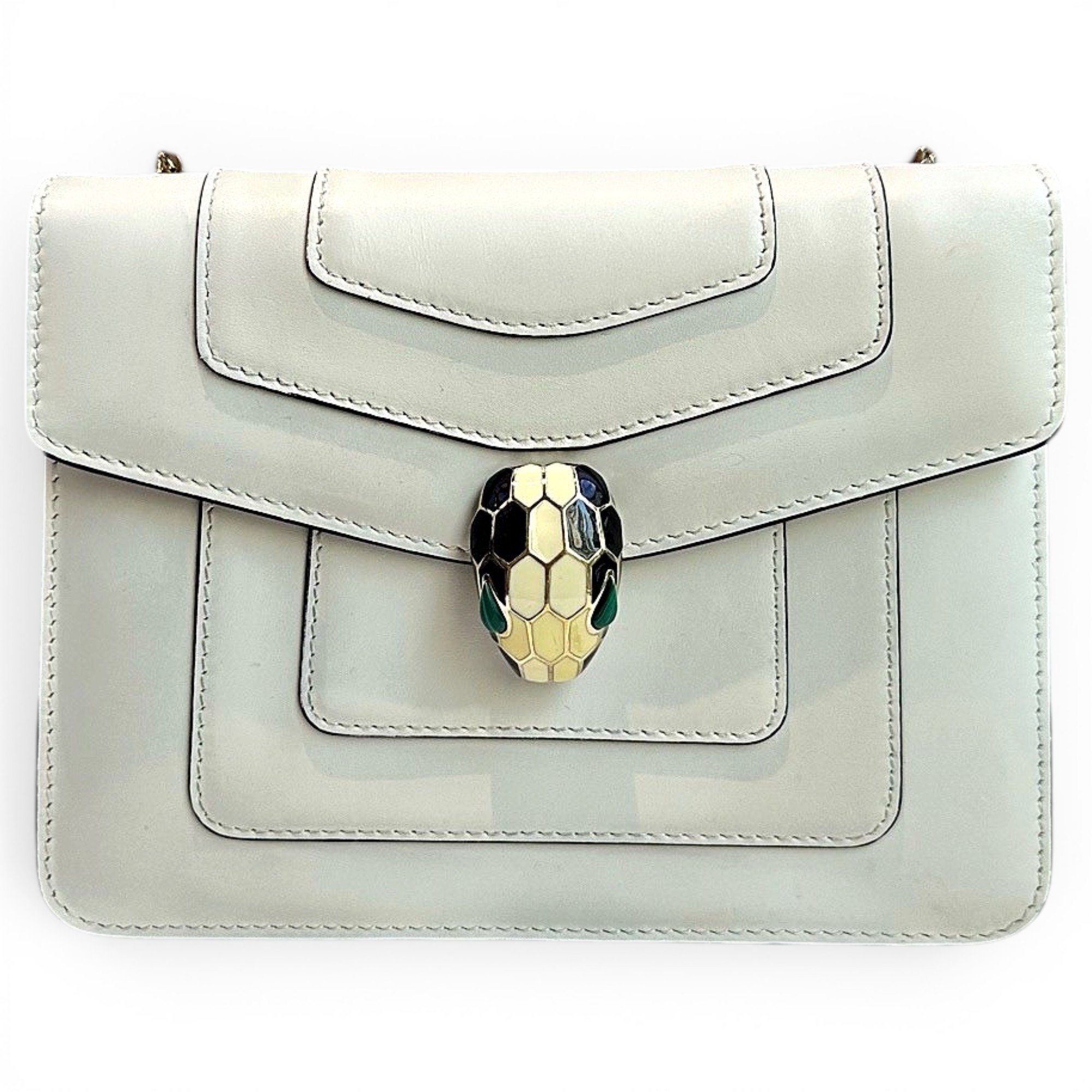 Bvlgari Serpenti leather handbag