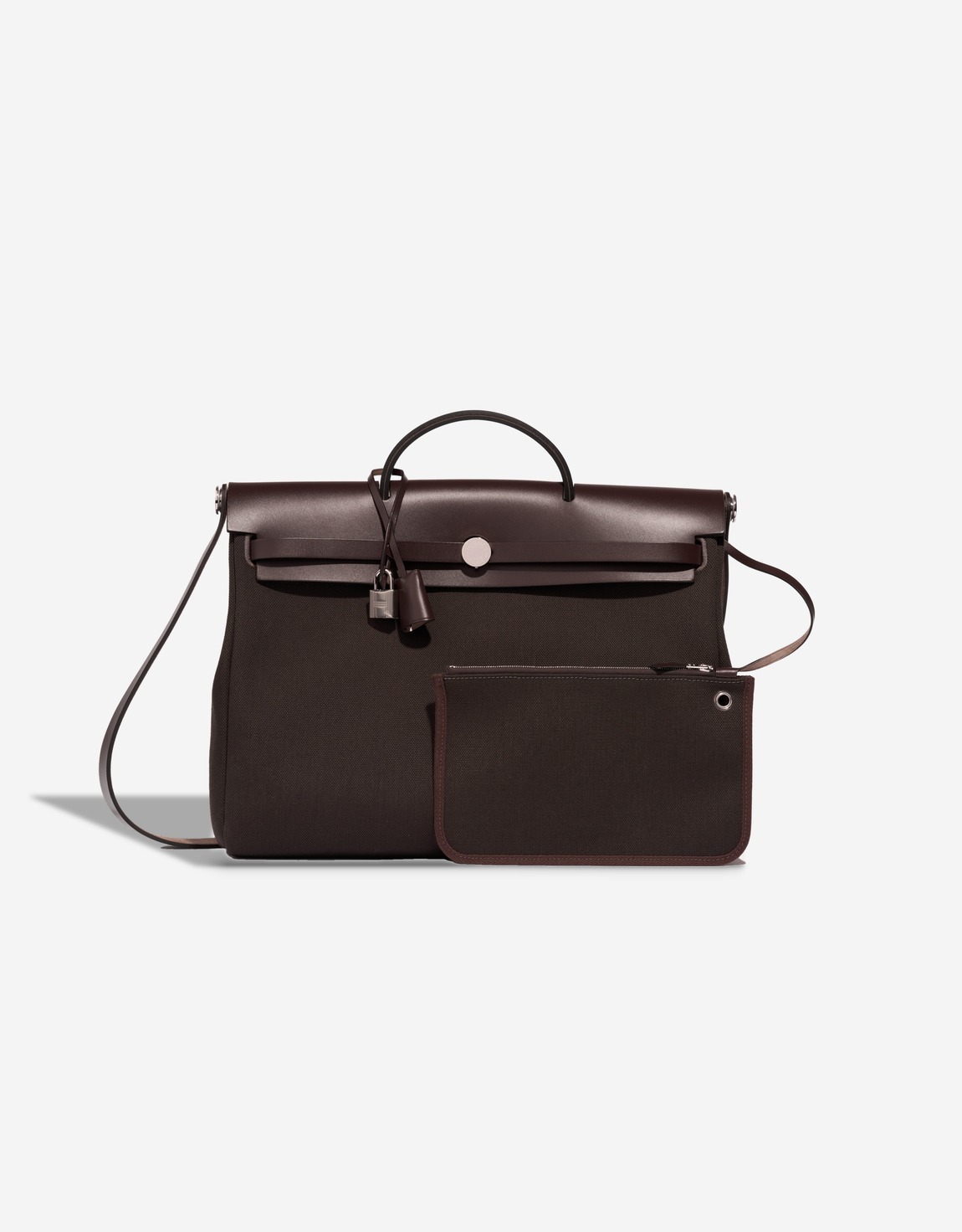 Hermes 
		Herbag 39 Vache Hunter / Toile Ébène    