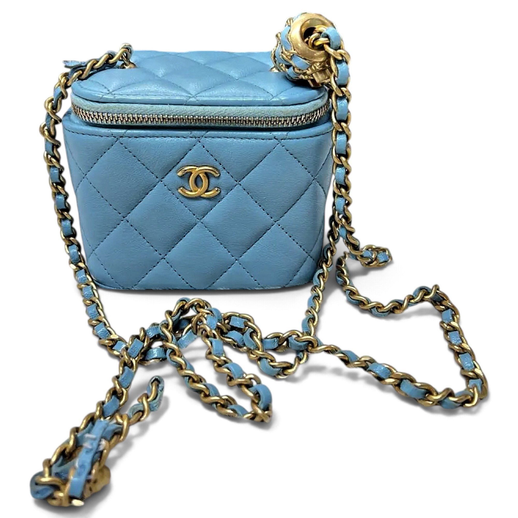 Trendy CC Vanity leather handbag