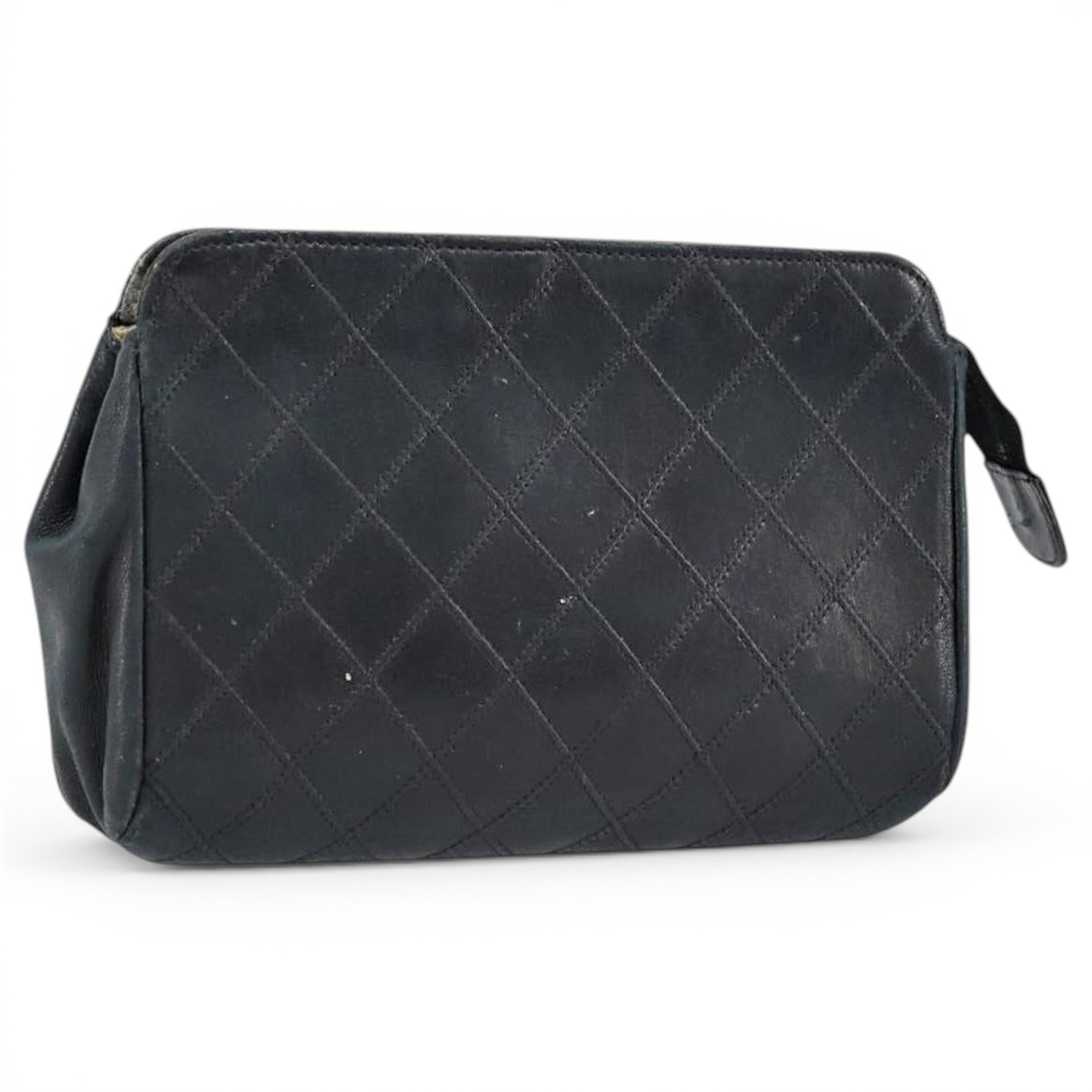 Leather clutch bag