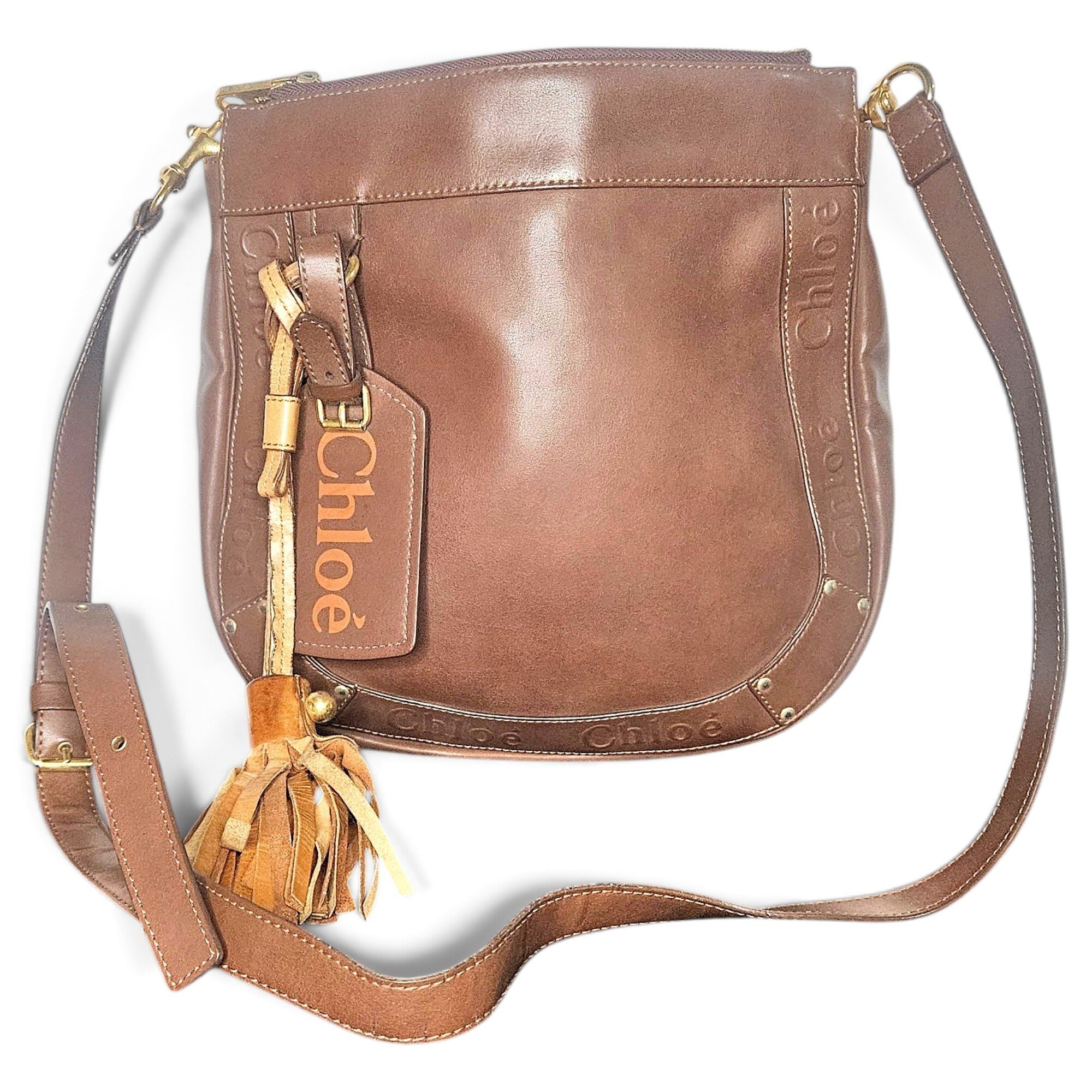 Leather crossbody bag