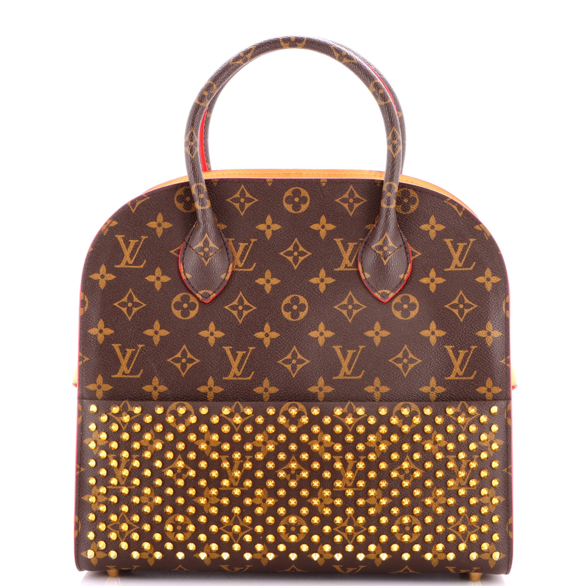 x Christian Louboutin Shopping Bag Calf Hair and Monogram Canvas