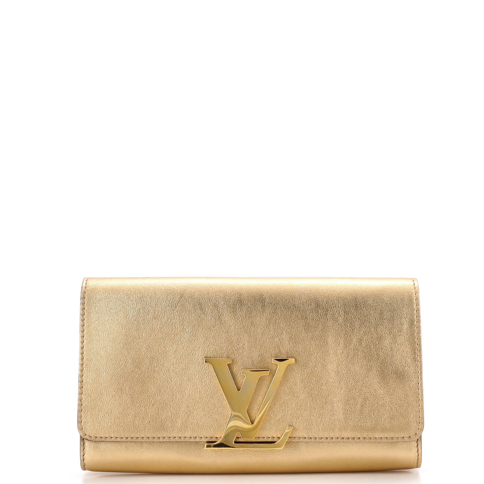 Leather clutch bag