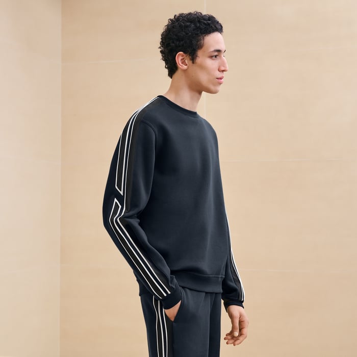 Marine "Run H" Crewneck Sweater