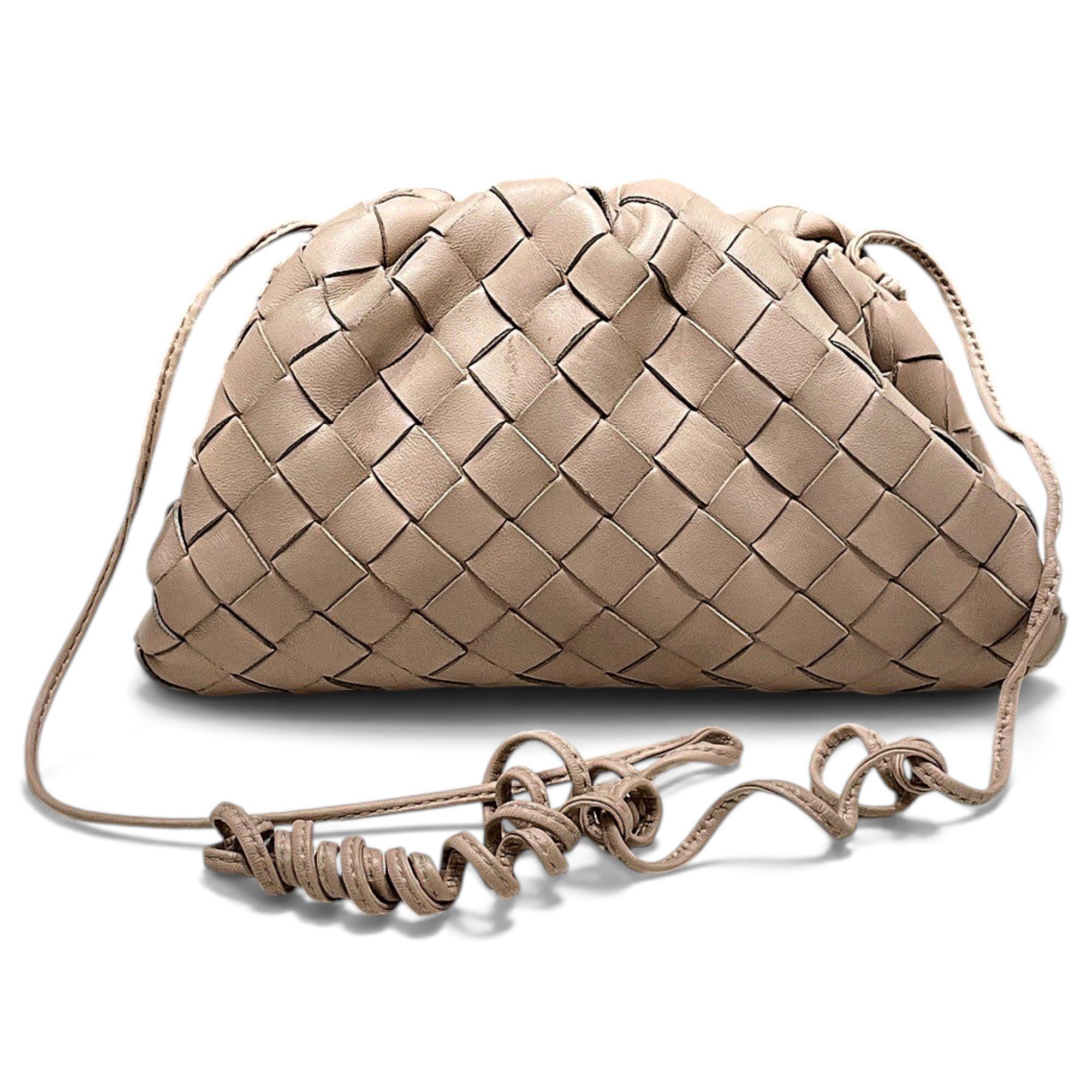 Pouch leather handbag