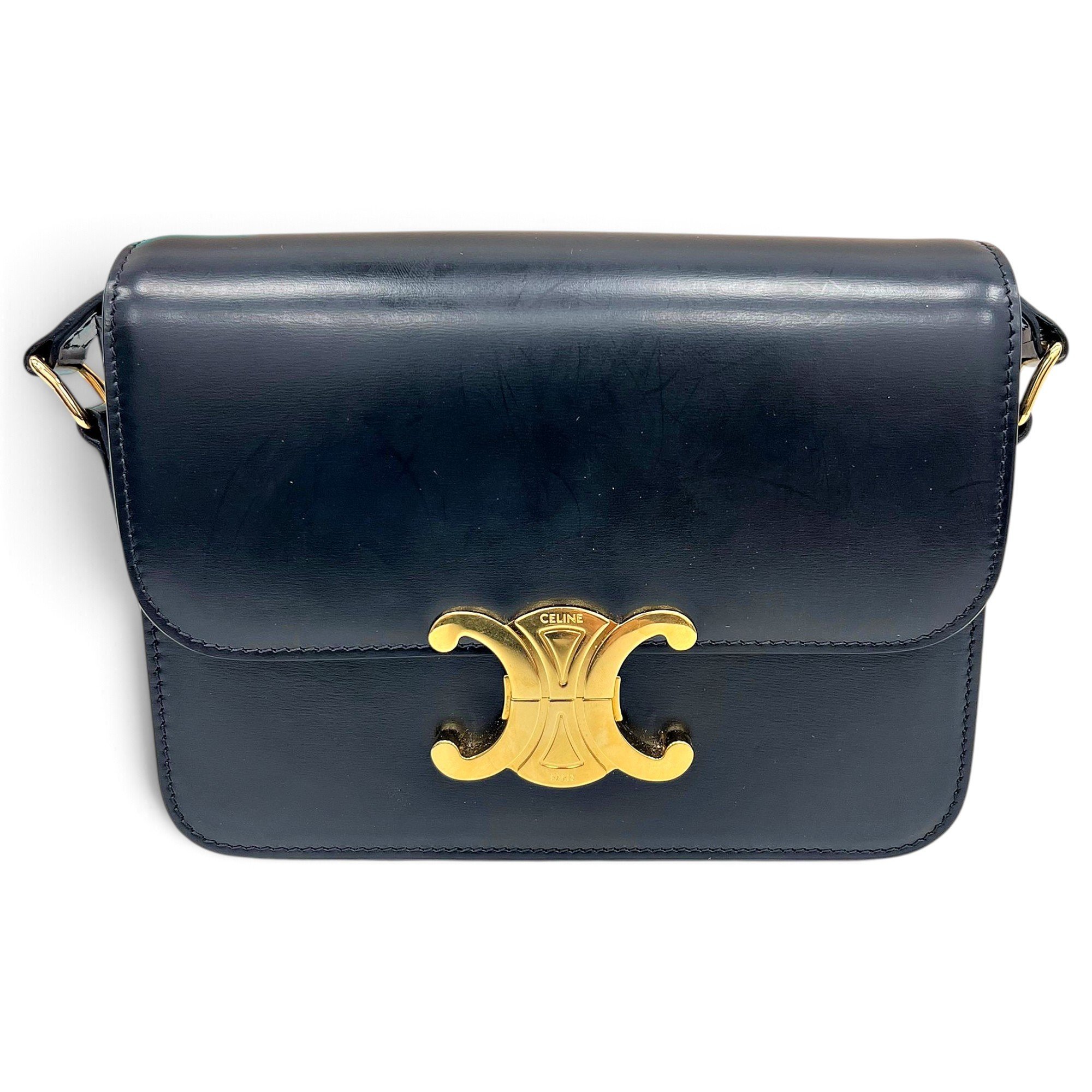 Triomphe leather handbag