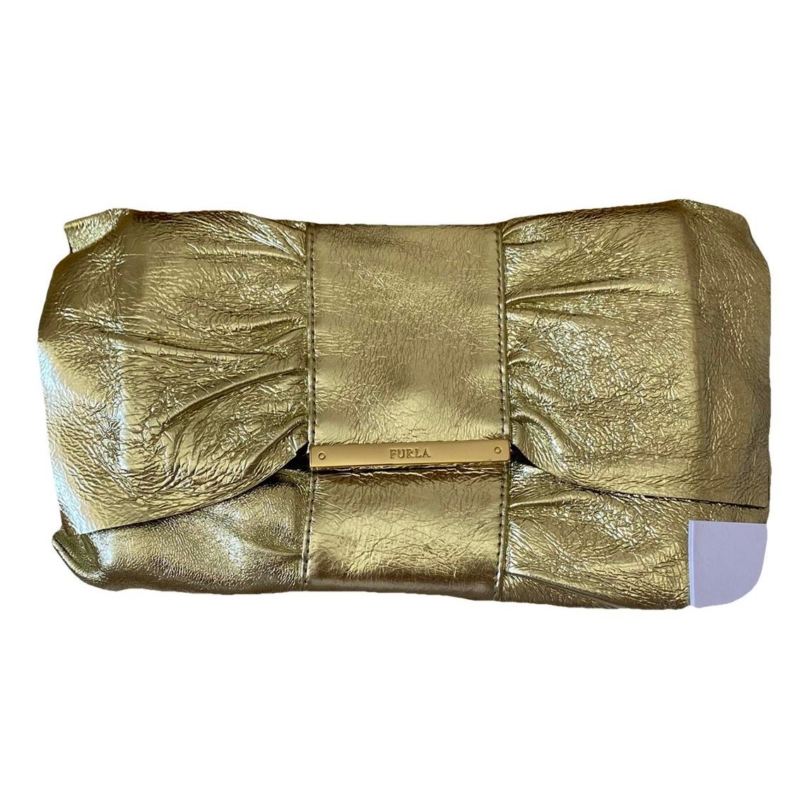 Leather clutch bag