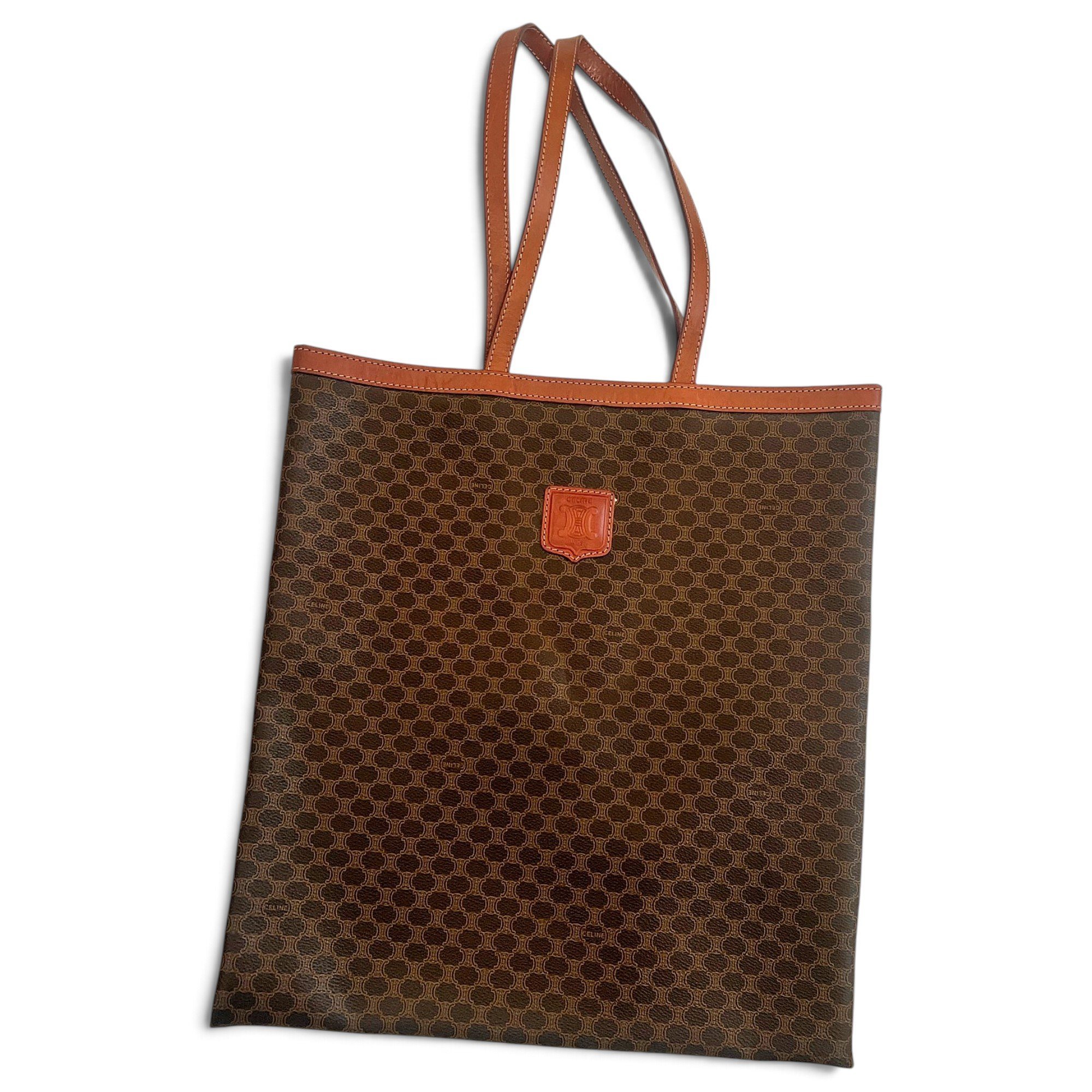 Cabas Vertical leather tote