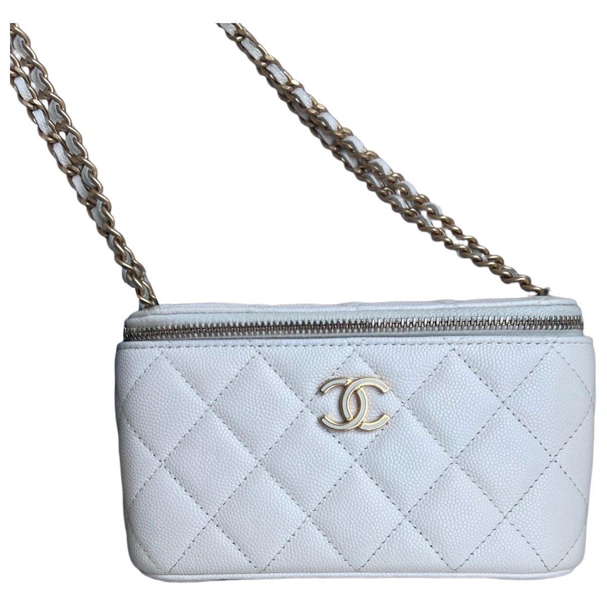 Trendy CC Vanity leather handbag