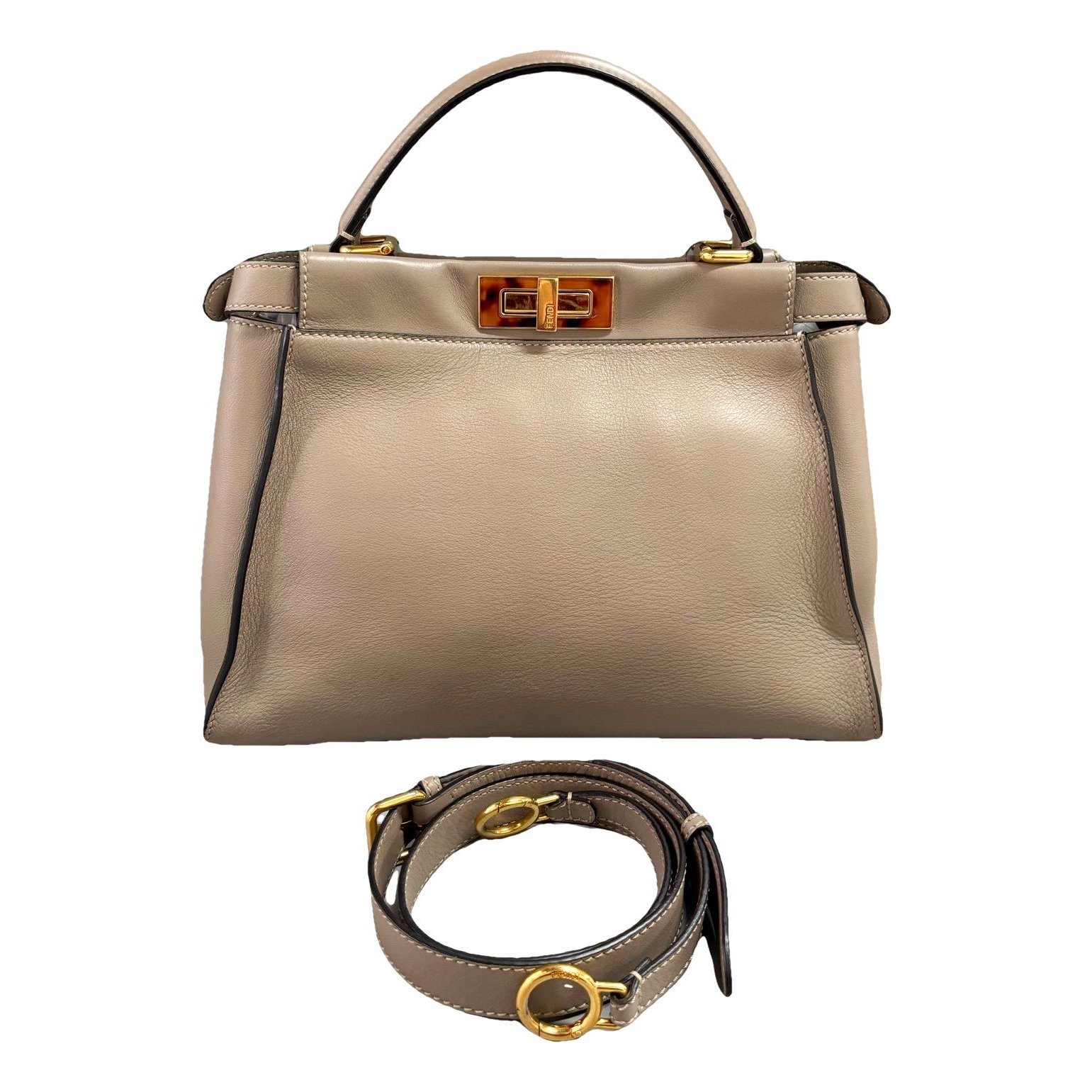 Peekaboo leather handbag