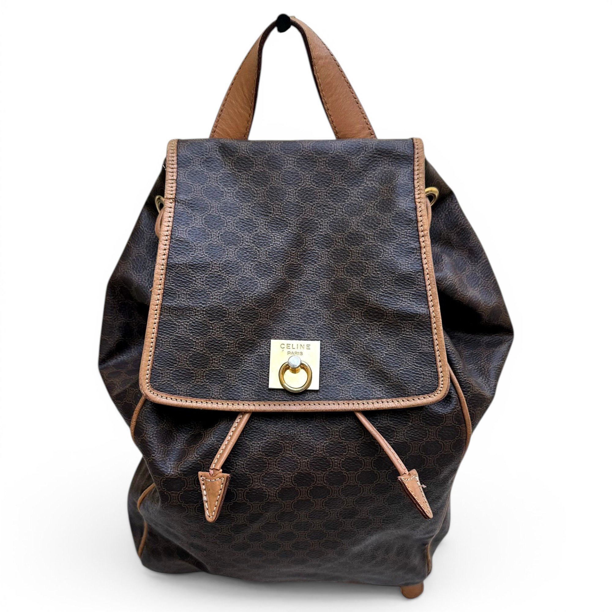 Leather backpack