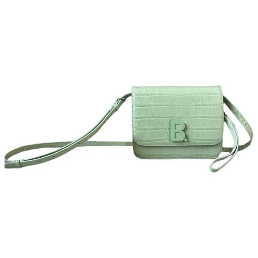B leather handbag