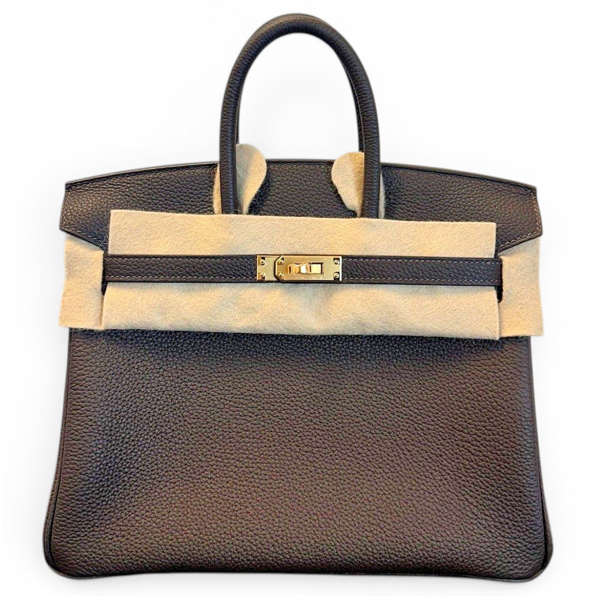 Birkin 25 leather handbag