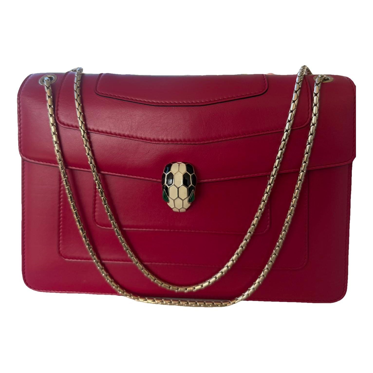 Serpenti leather handbag