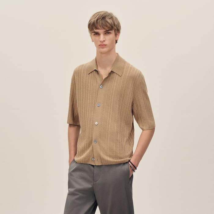 Kraft Short-sleeve Straight Cut Shirt