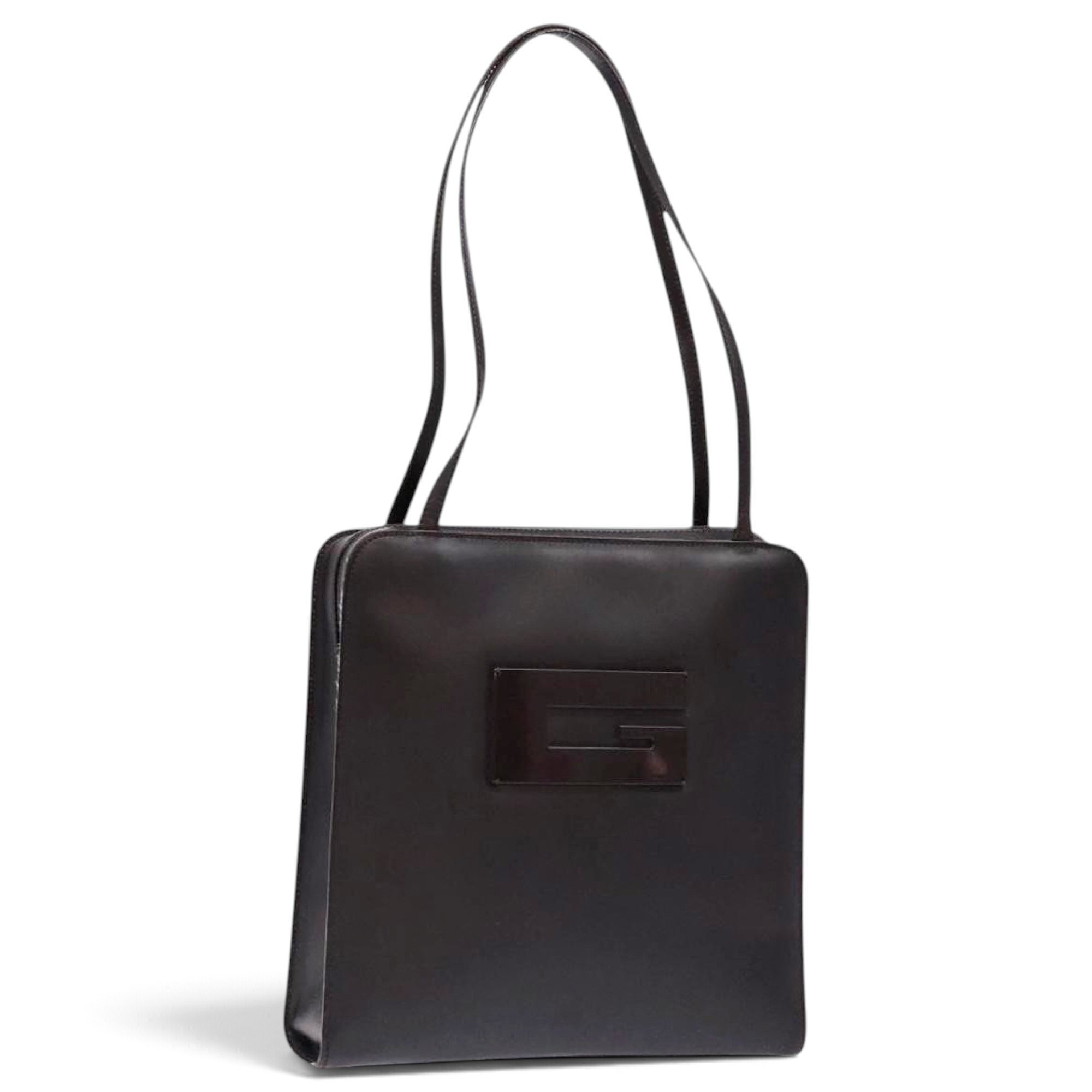 Patent leather handbag