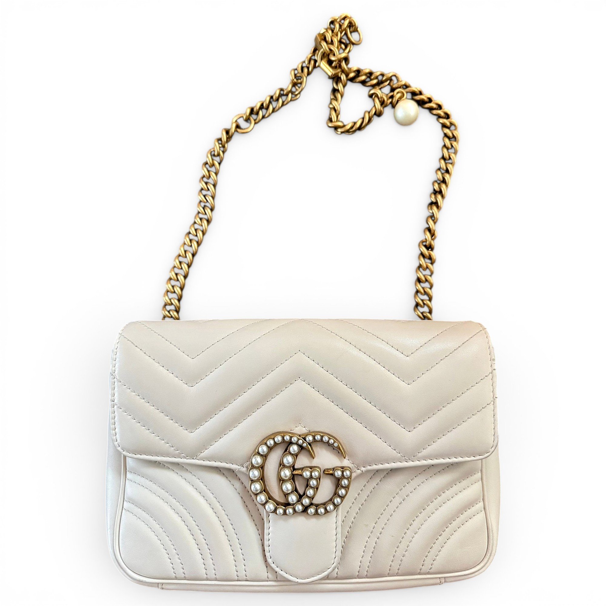 GG Marmont Flap leather crossbody bag