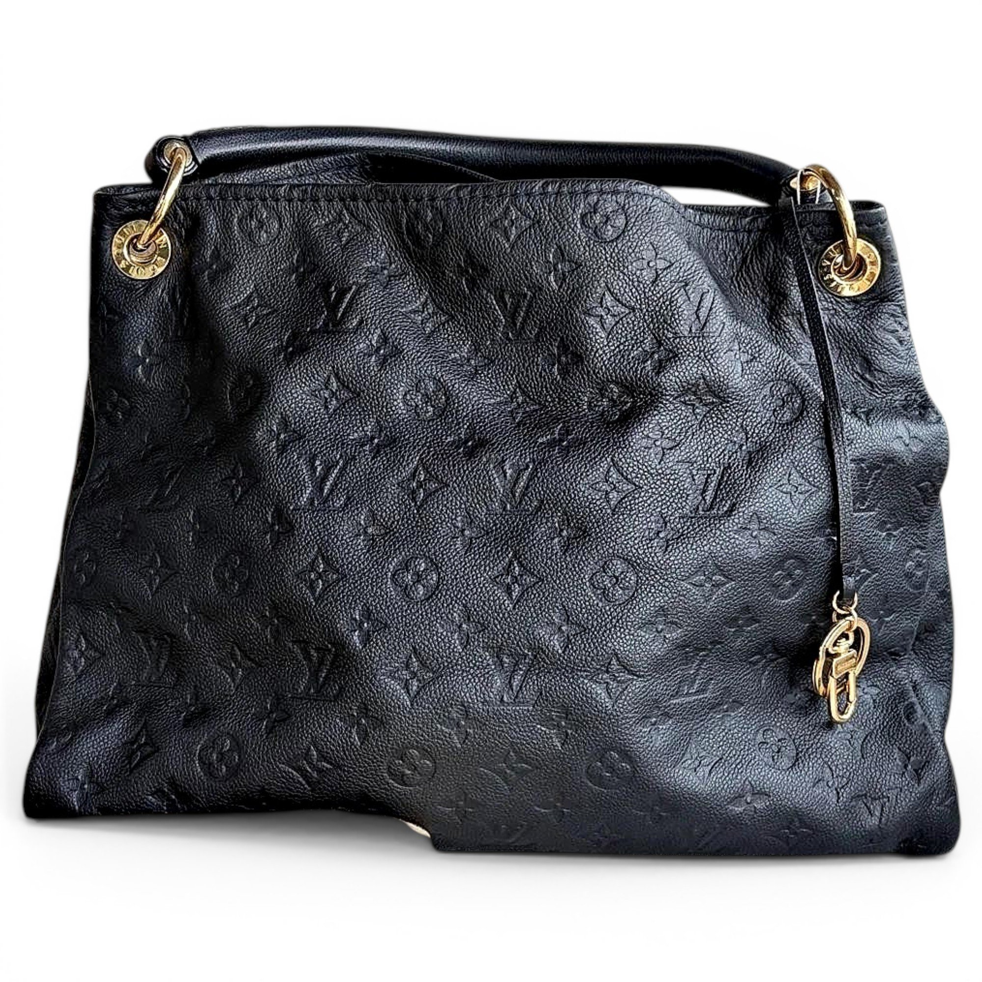 Artsy leather tote