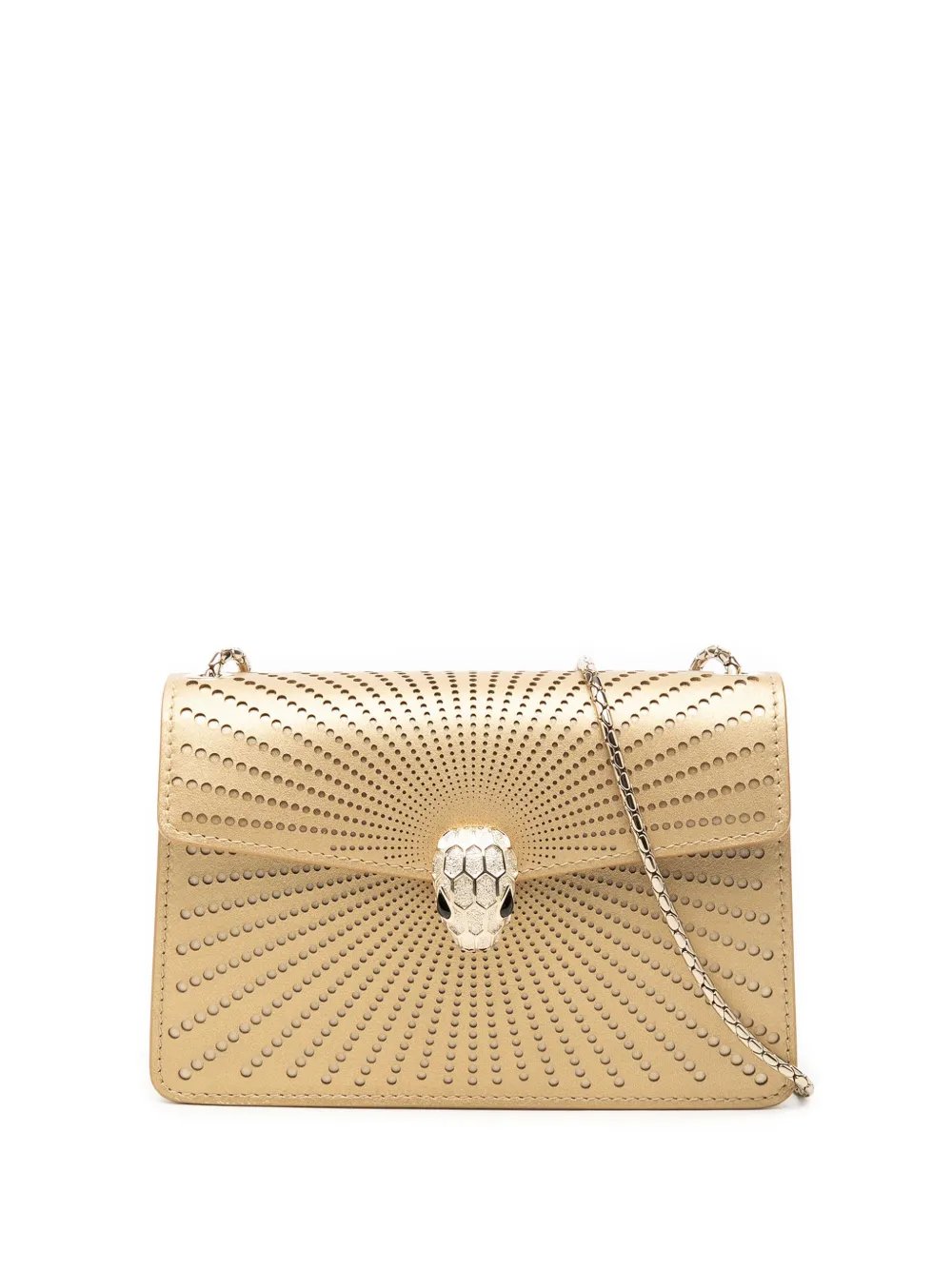 2020-2021 Mini Laser Cut Calfskin Serpenti Forever Diamond Blast Sunshine crossbody bag