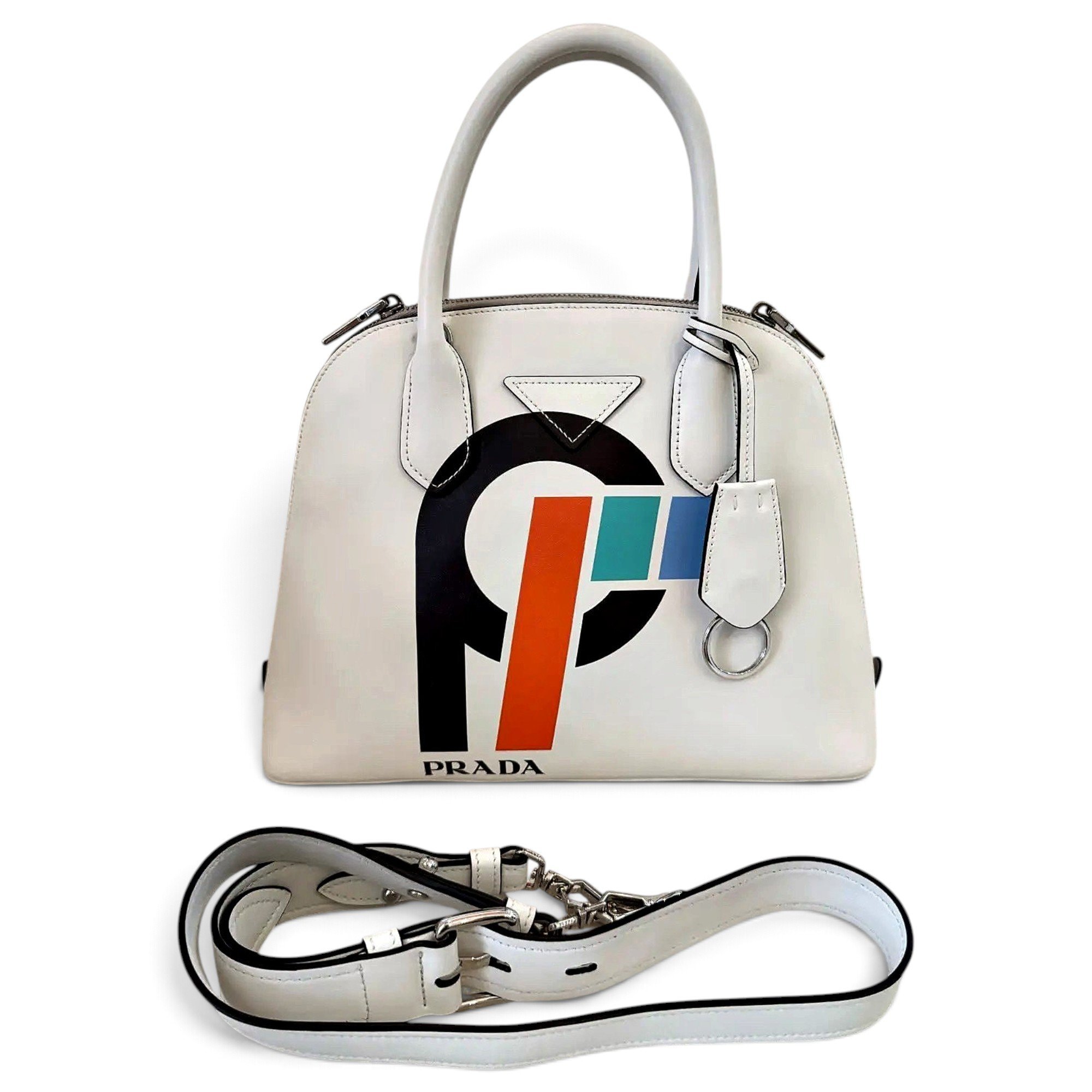 Promenade leather handbag