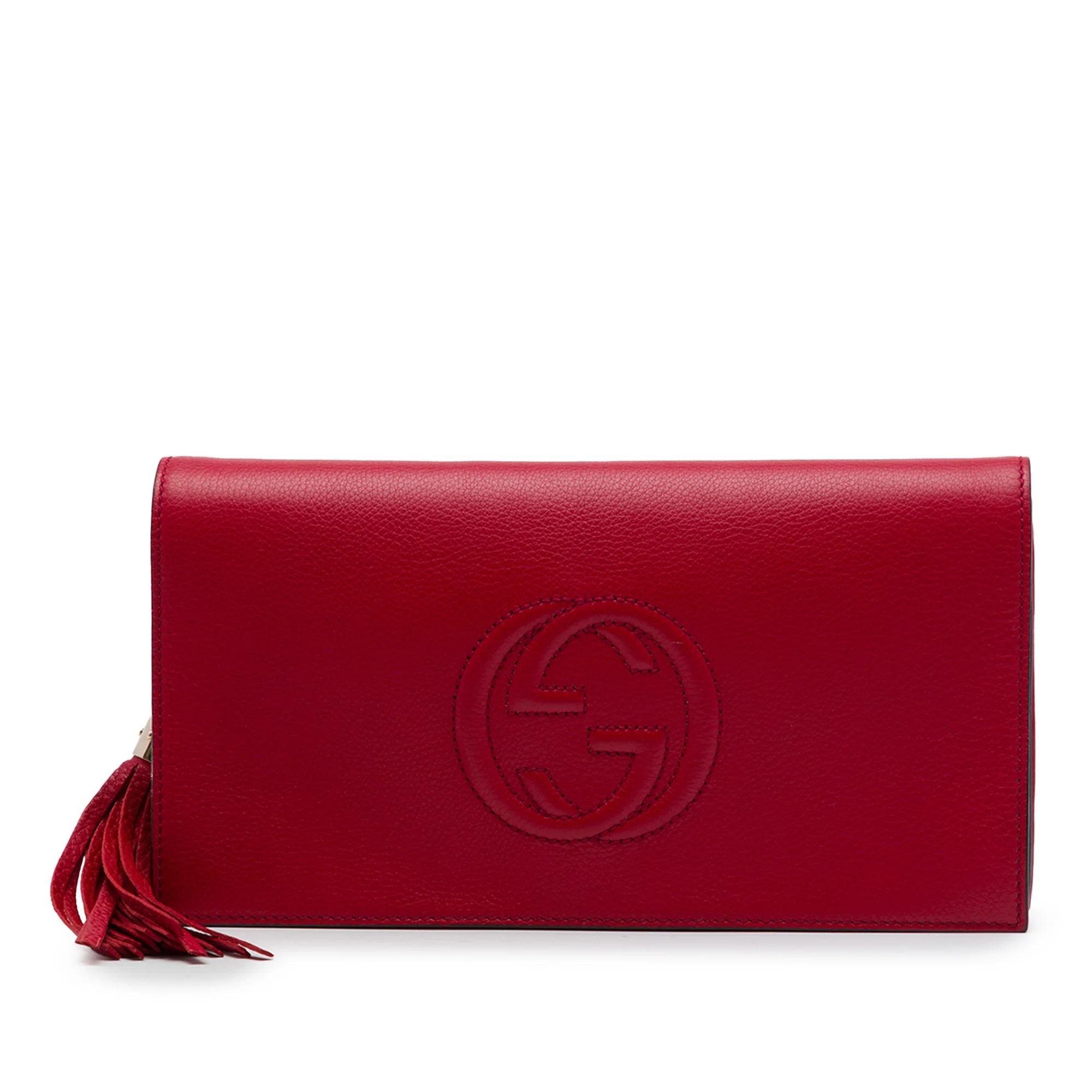 Soho leather clutch bag