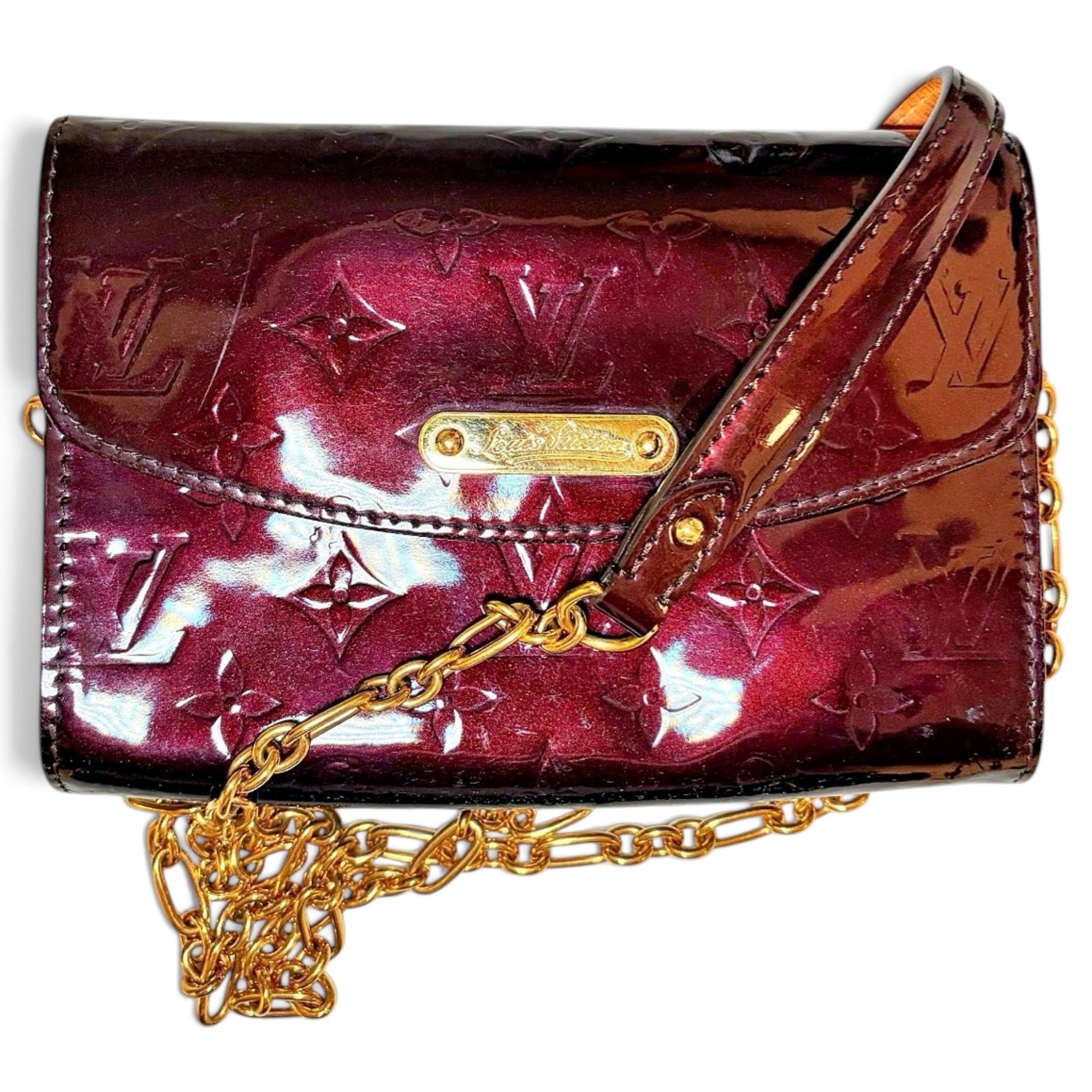 Sunset Boulevard patent leather crossbody bag