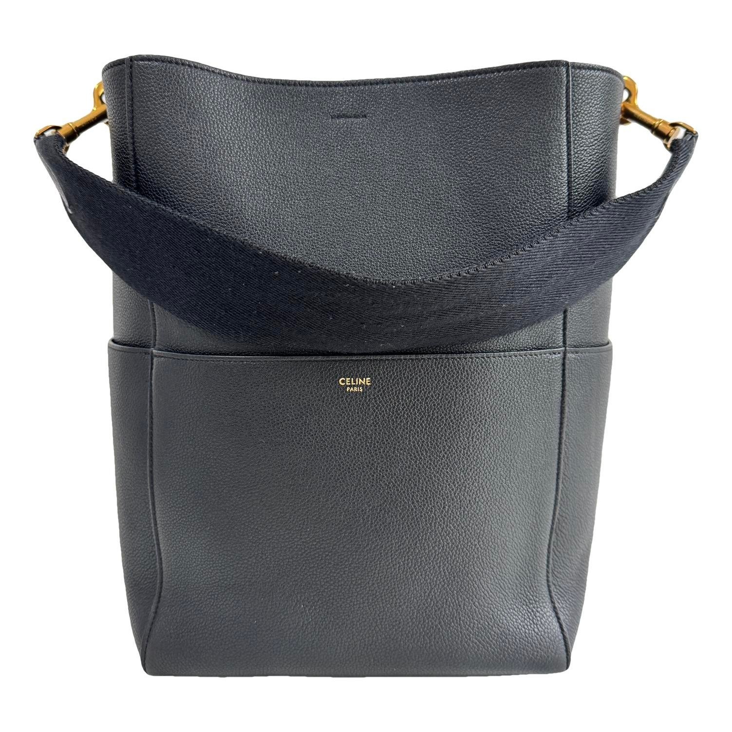 Seau Sangle leather handbag