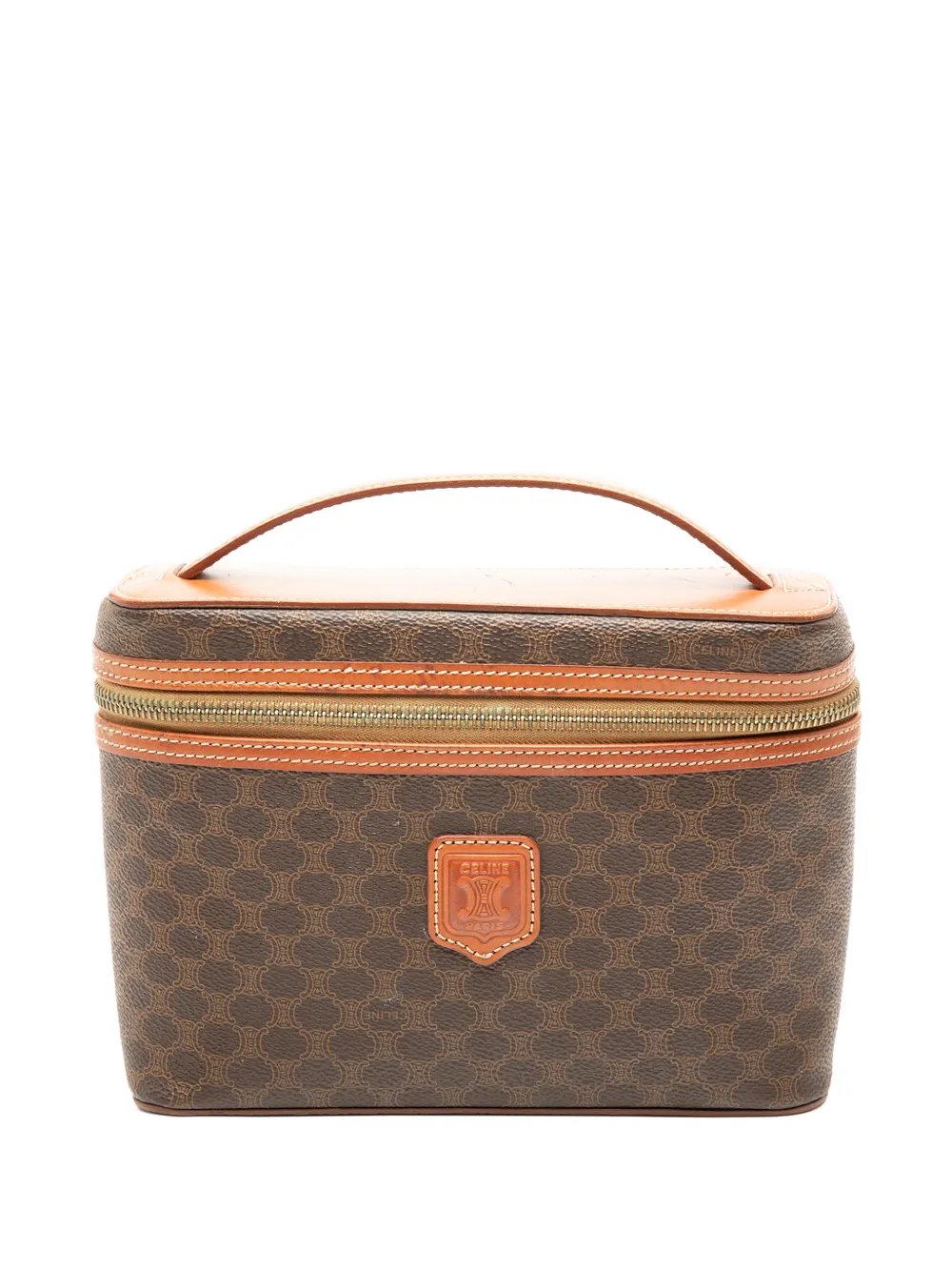 20th Century Macadam Coated Canvas vanity bag