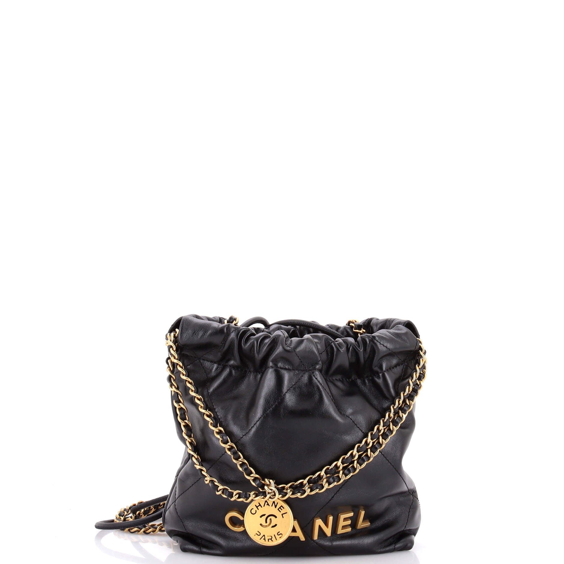 22 Chain Hobo Quilted Calfskin Mini
