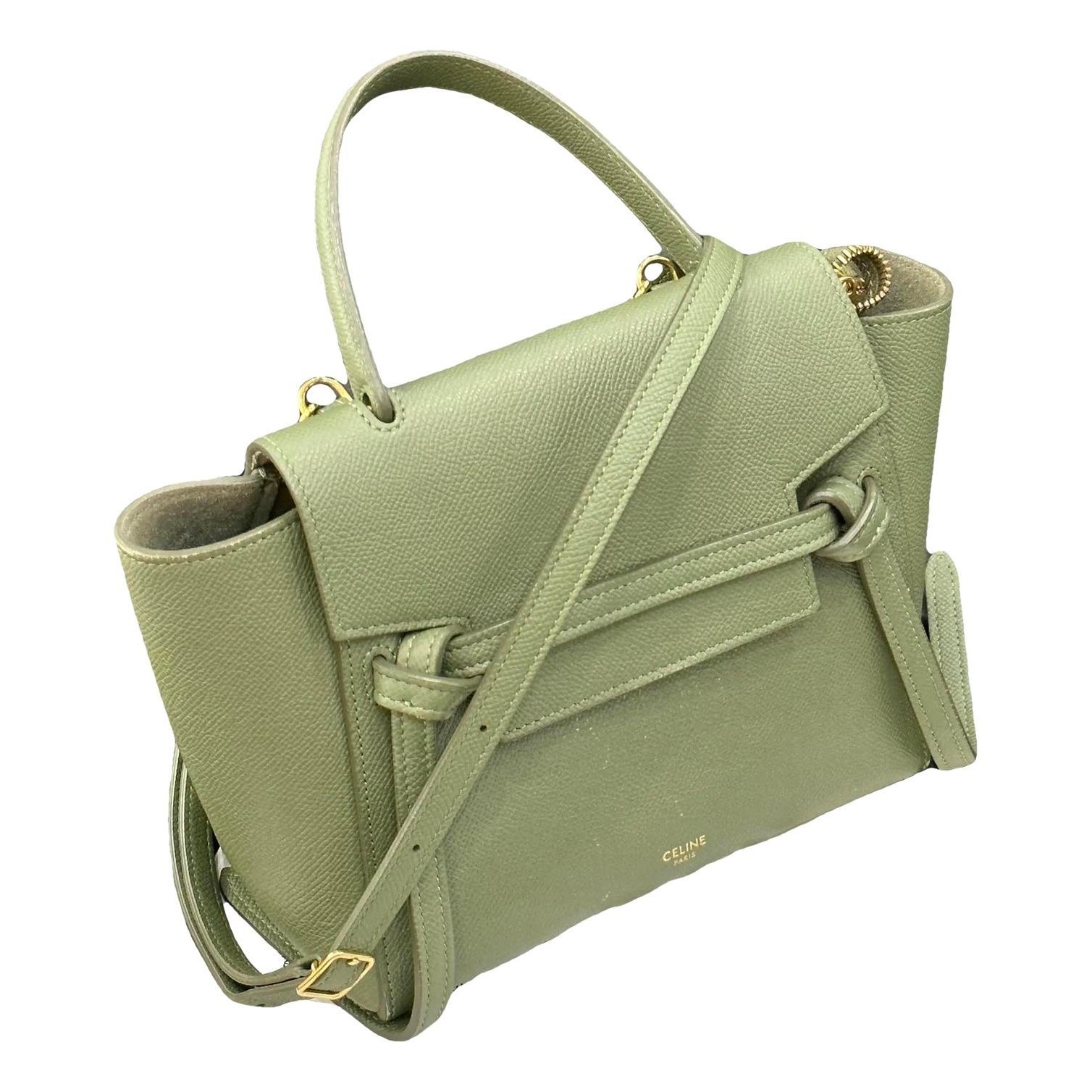 Belt leather handbag