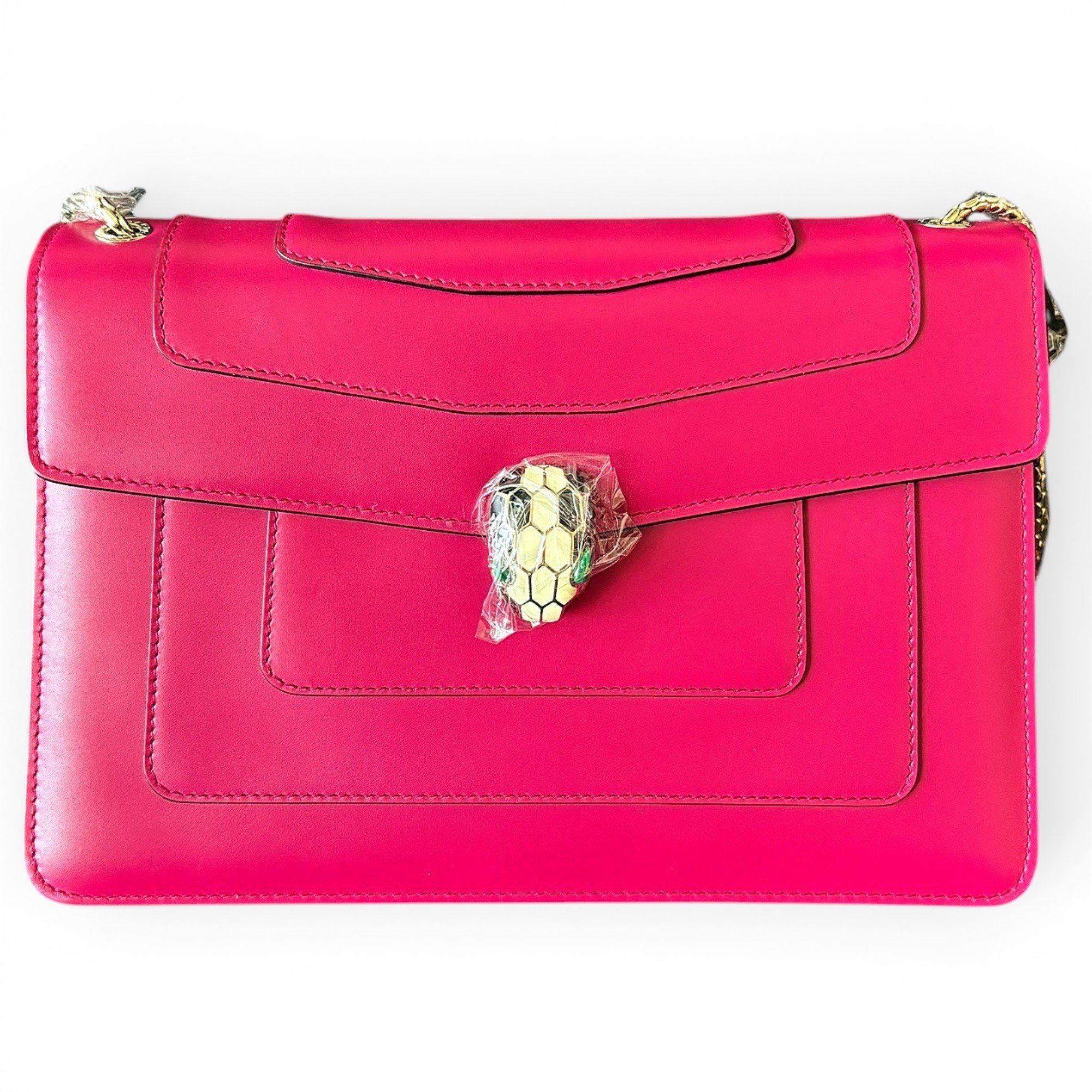 Serpenti leather handbag