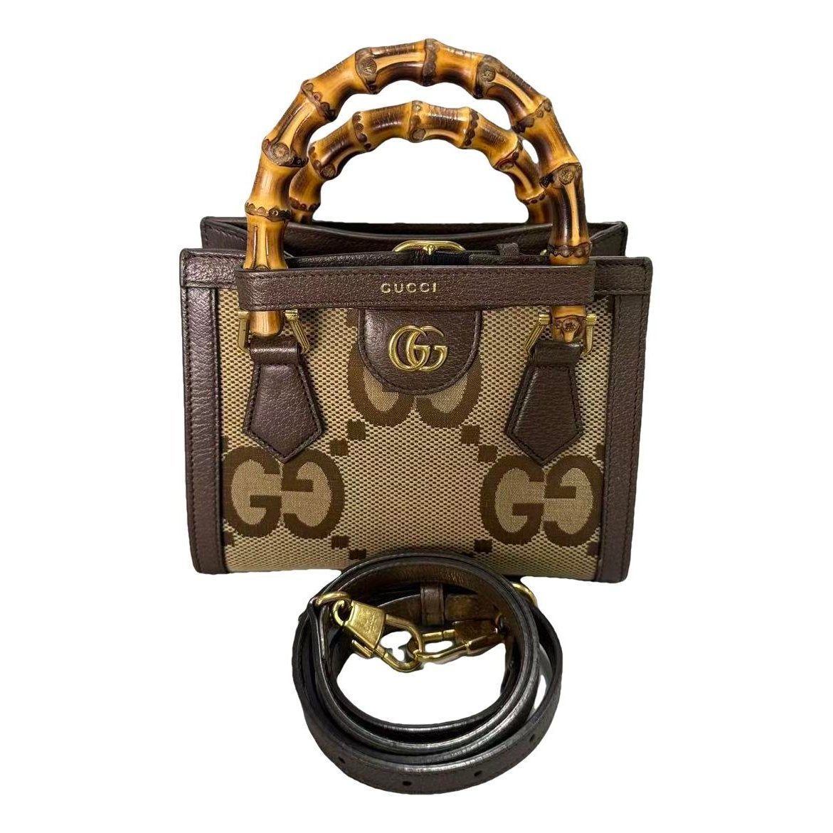 Diana Bamboo leather handbag
