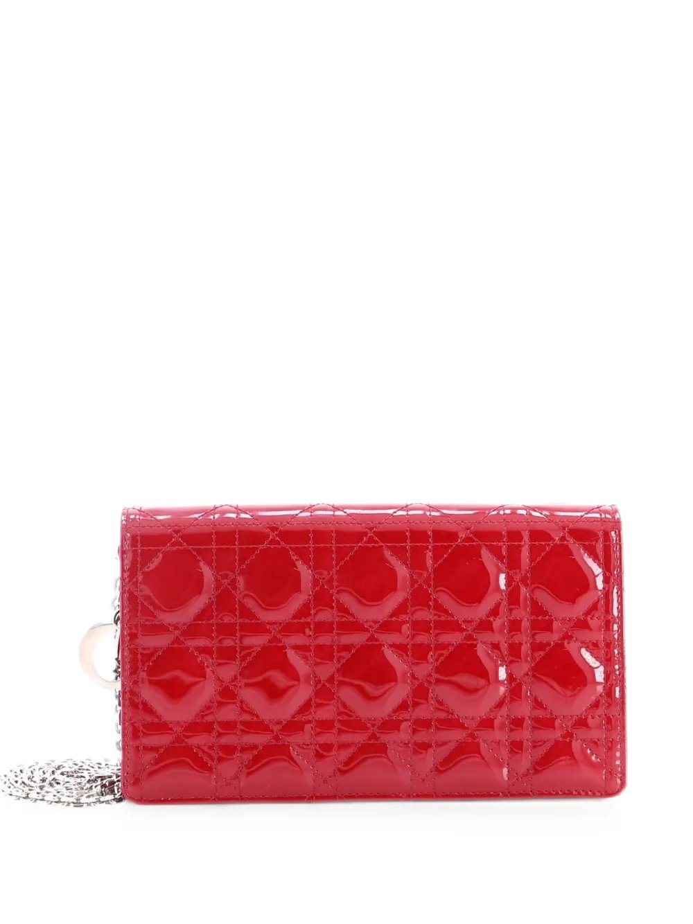 Lady Dior Chain Pouch Cannage Quilt Patent crossbody bag