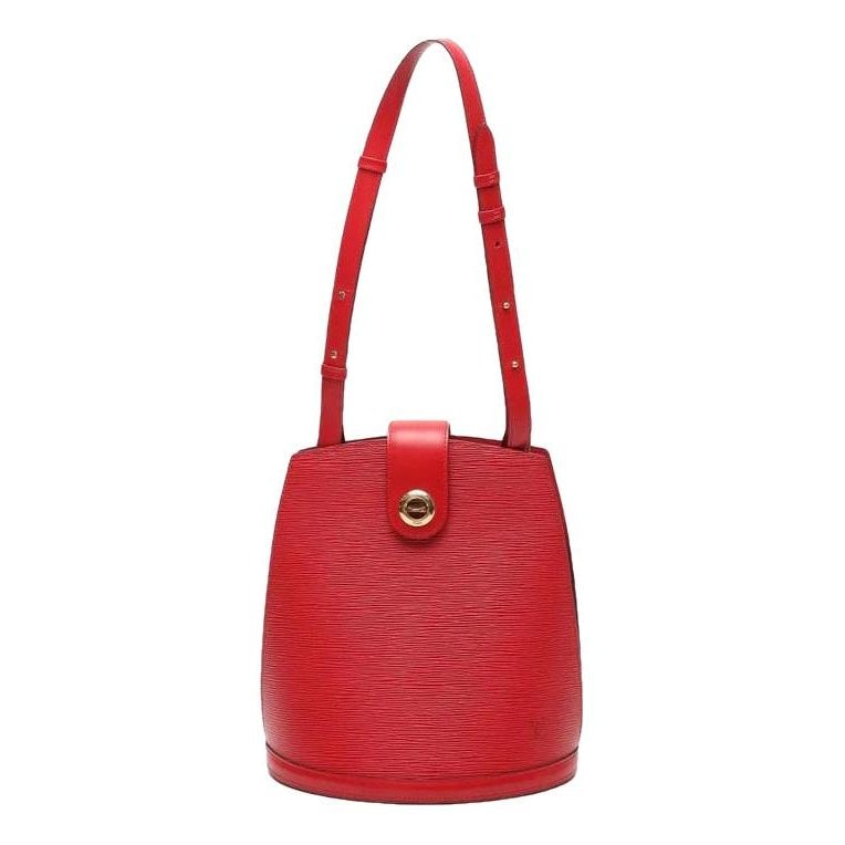 Bucket leather handbag