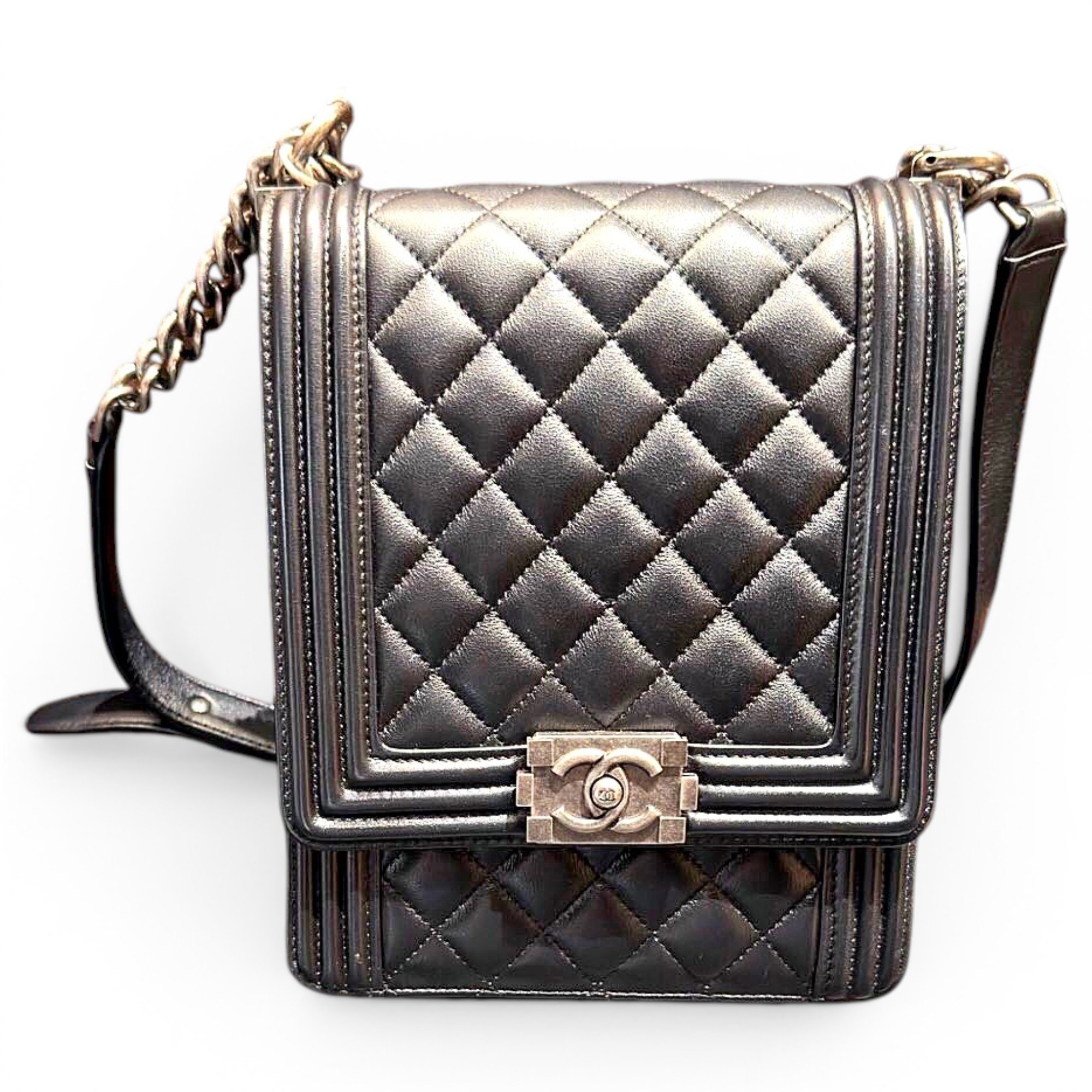 Boy leather crossbody bag