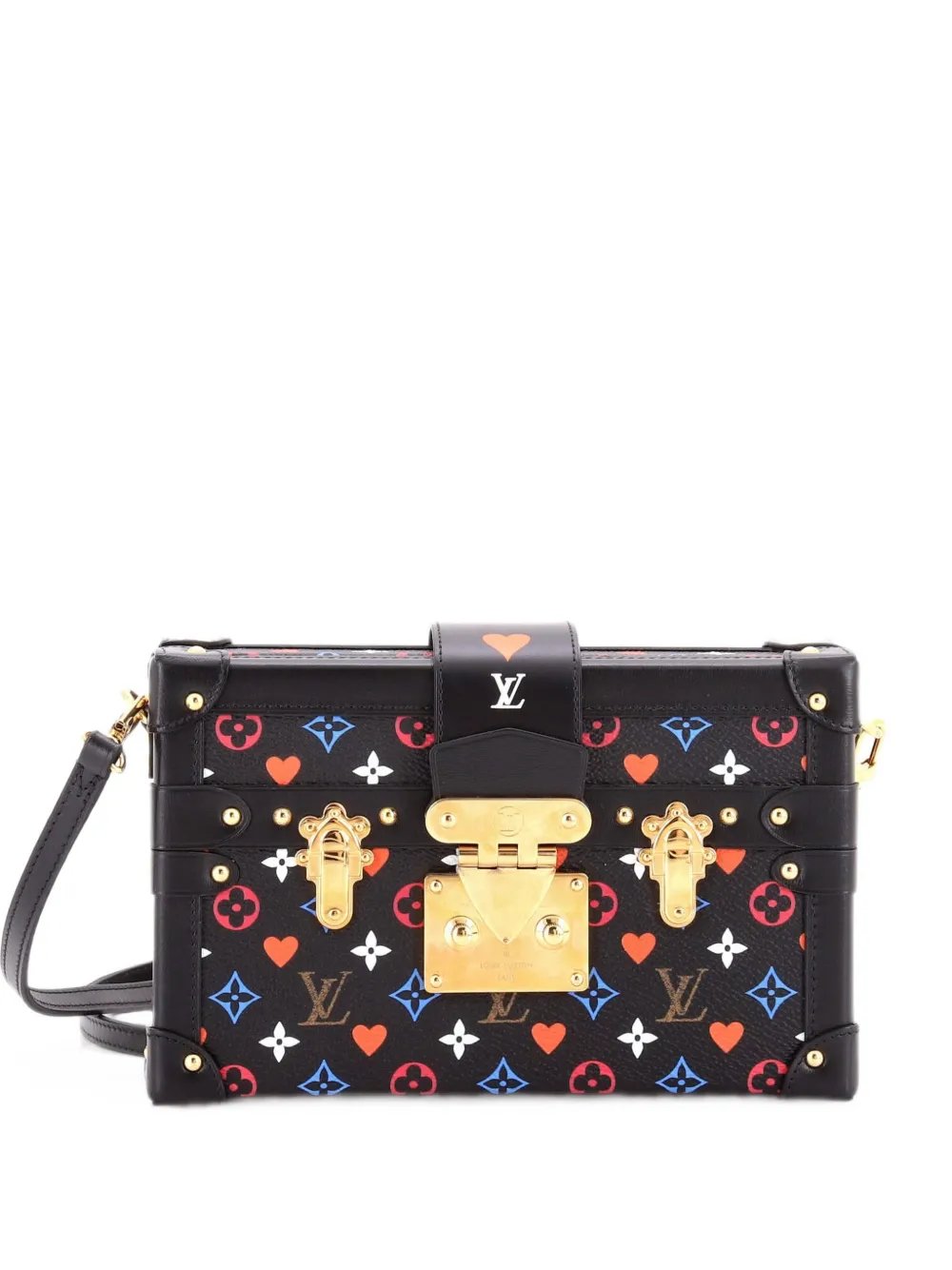 Petite Malle Handbag Limited Edition Game On Multicolor Monogram clutch bag