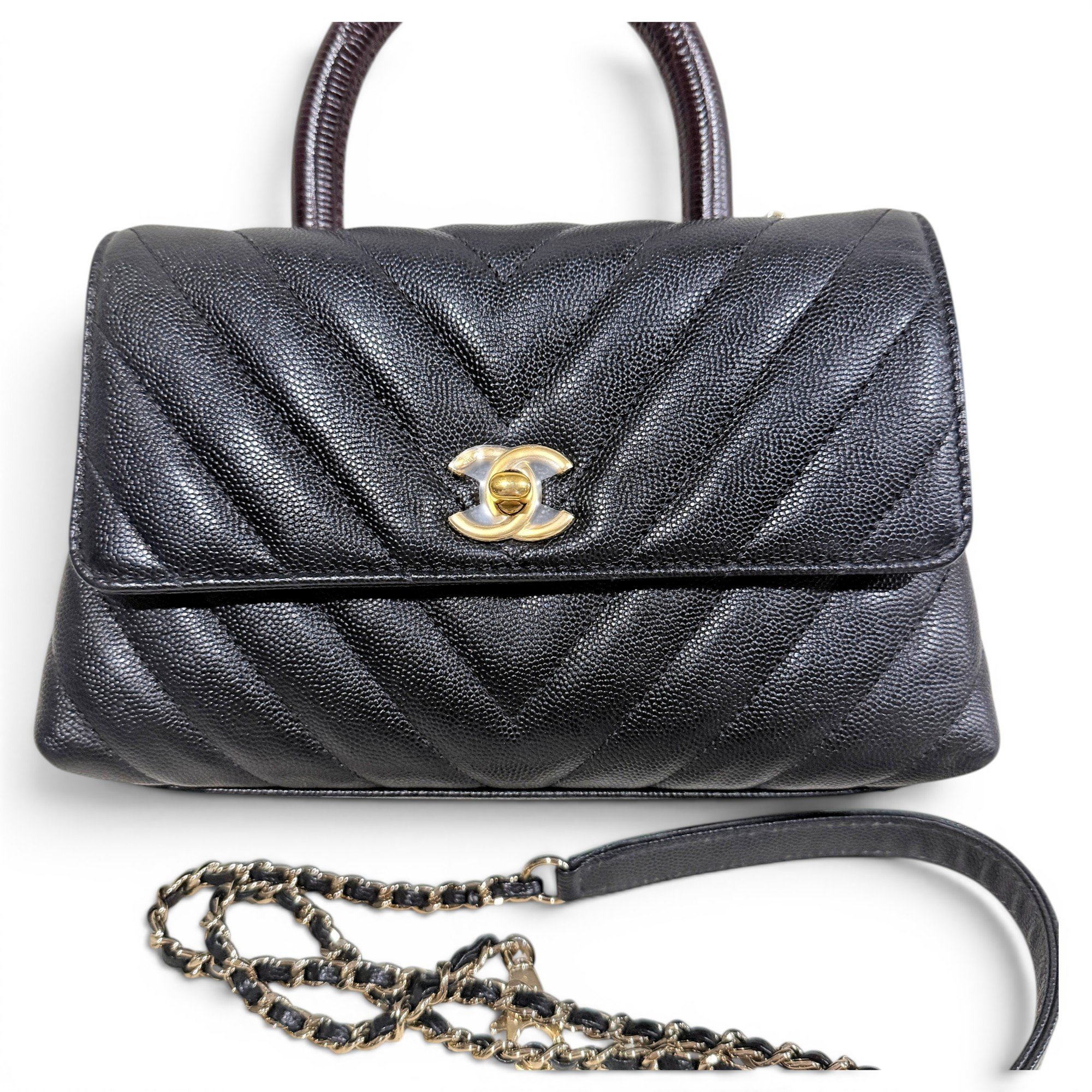 Coco Handle leather handbag